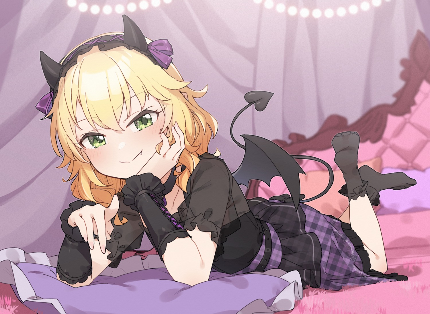 devil, horns, kusaka_shi, sakurai_momoka_(idolm@ster), see_through, tail, the_idolm@ster, the_idolm@ster_cinderella_girls, the_idolm@ster_cinderella_girls_u149, uniform, wings