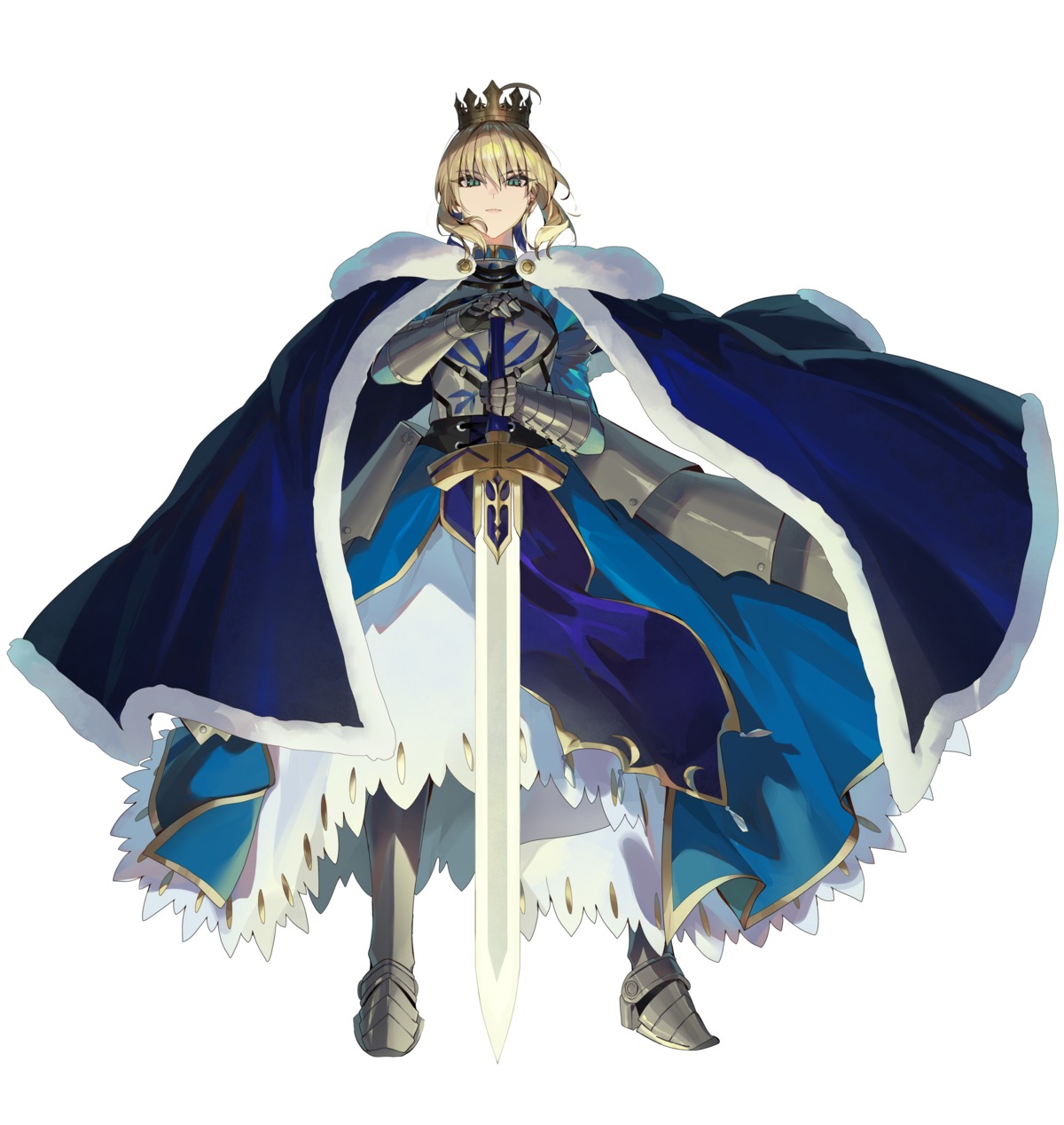 armor, artoria_pendragon_(fate), dress, fate/stay_night, kanniiepan, sword