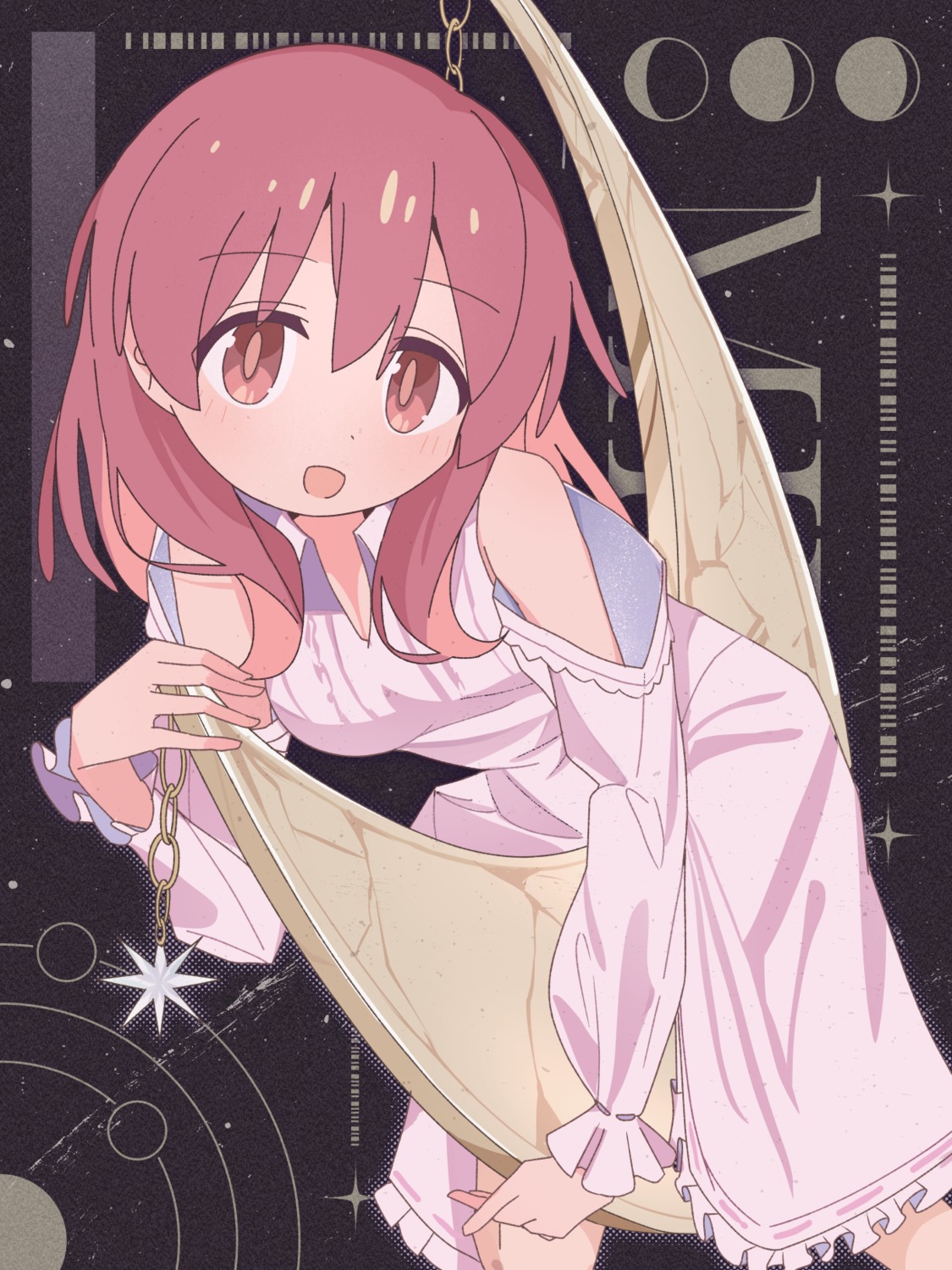 2mai84, cleavage, dress, murosaki_miyo, onii-chan_wa_oshimai!, skirt_lift
