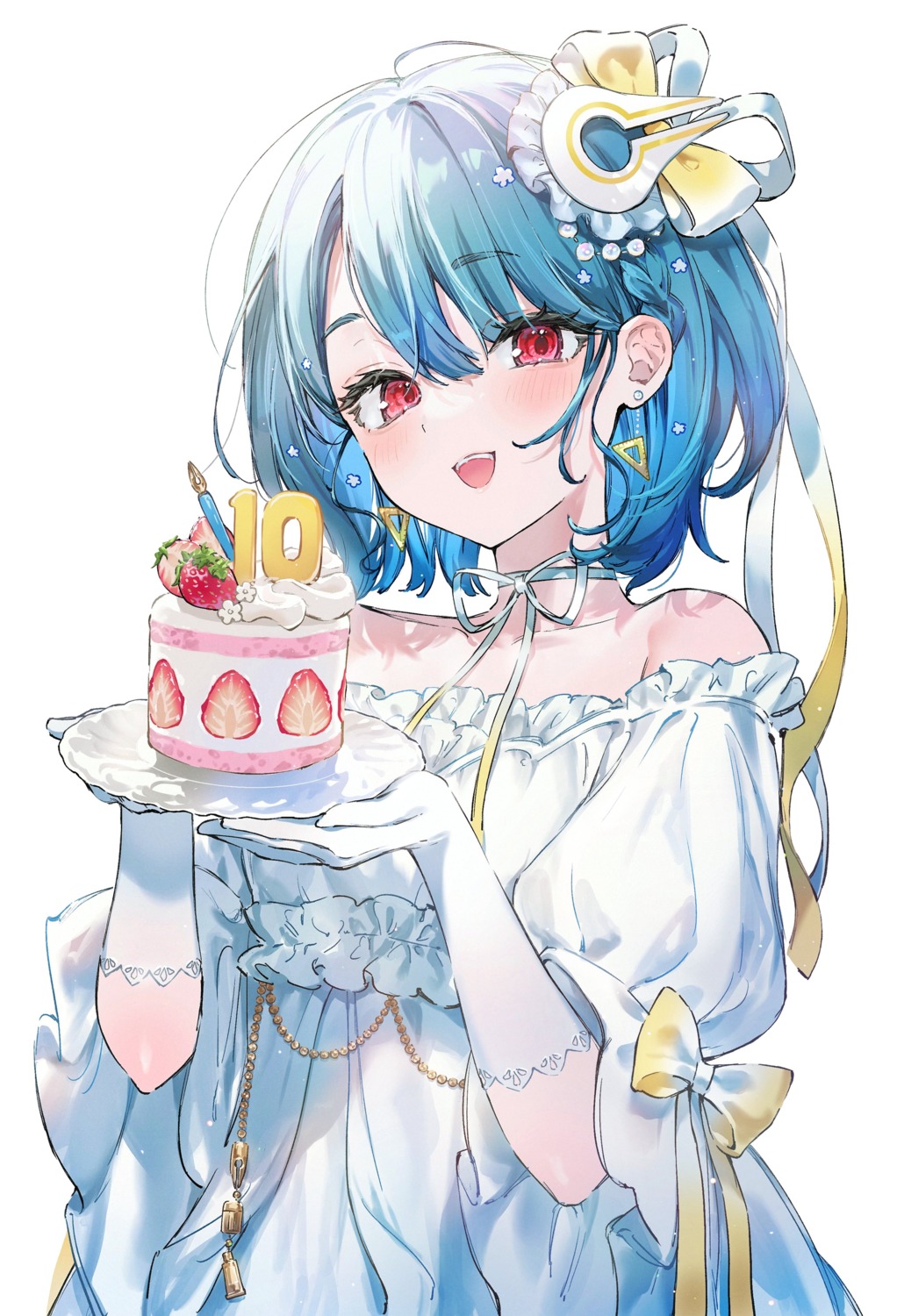 dress, nekoyashiki_pushio, no_bra