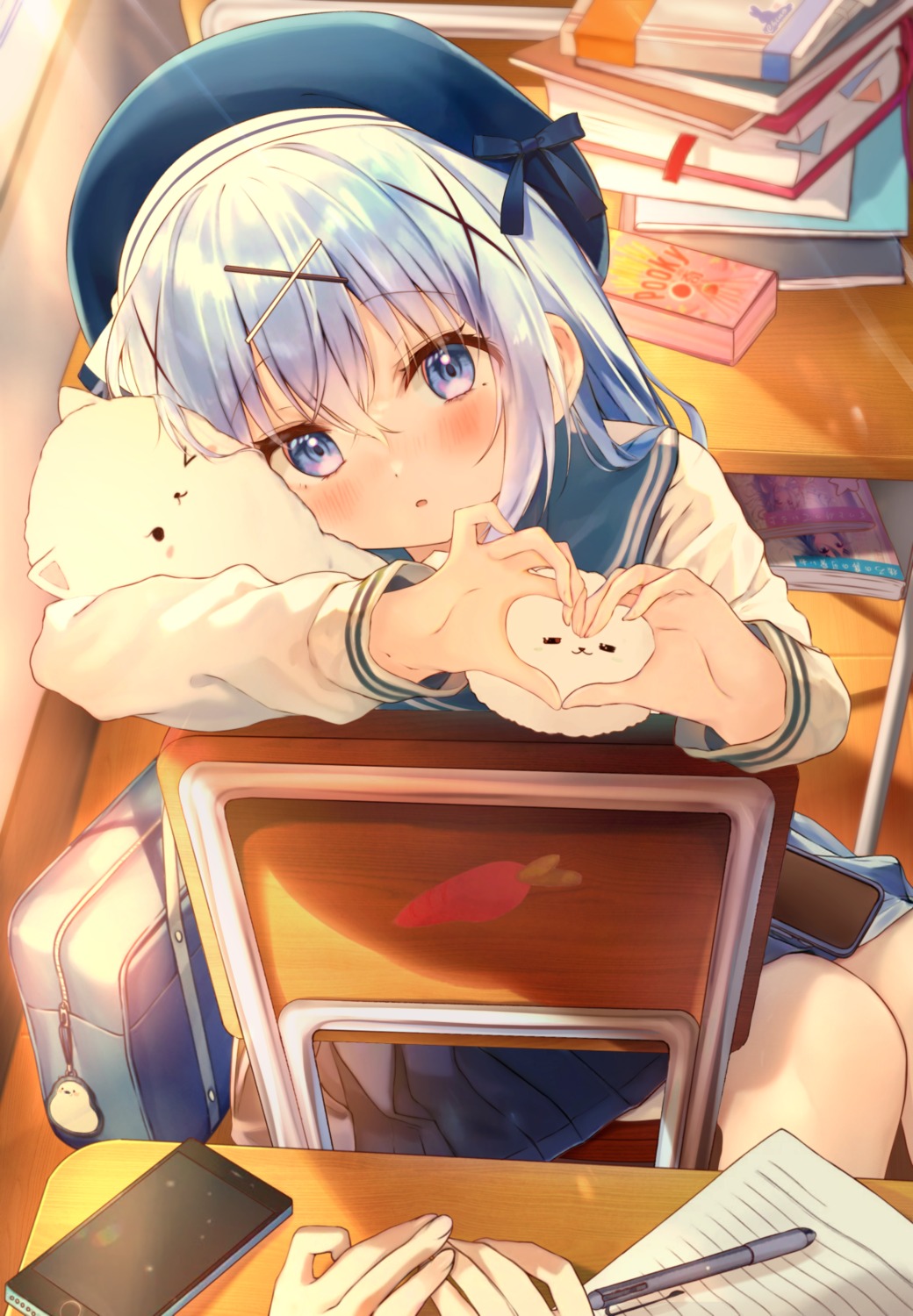 gochuumon_wa_usagi_desu_ka?, jiang_xin, kafuu_chino, seifuku, tippy_(gochiusa)