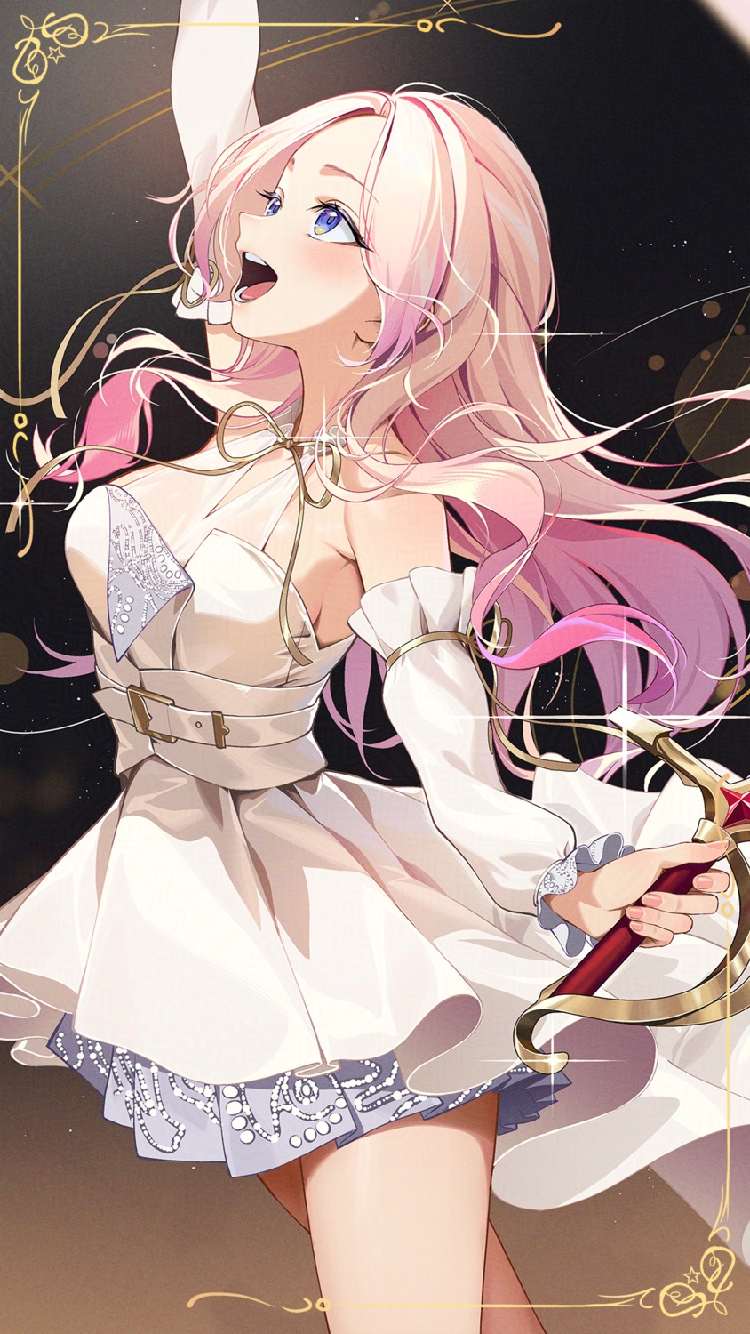 dress, gakuen_idolm@ster, juuou_sena, kainown, no_bra, see_through, sword, the_idolm@ster