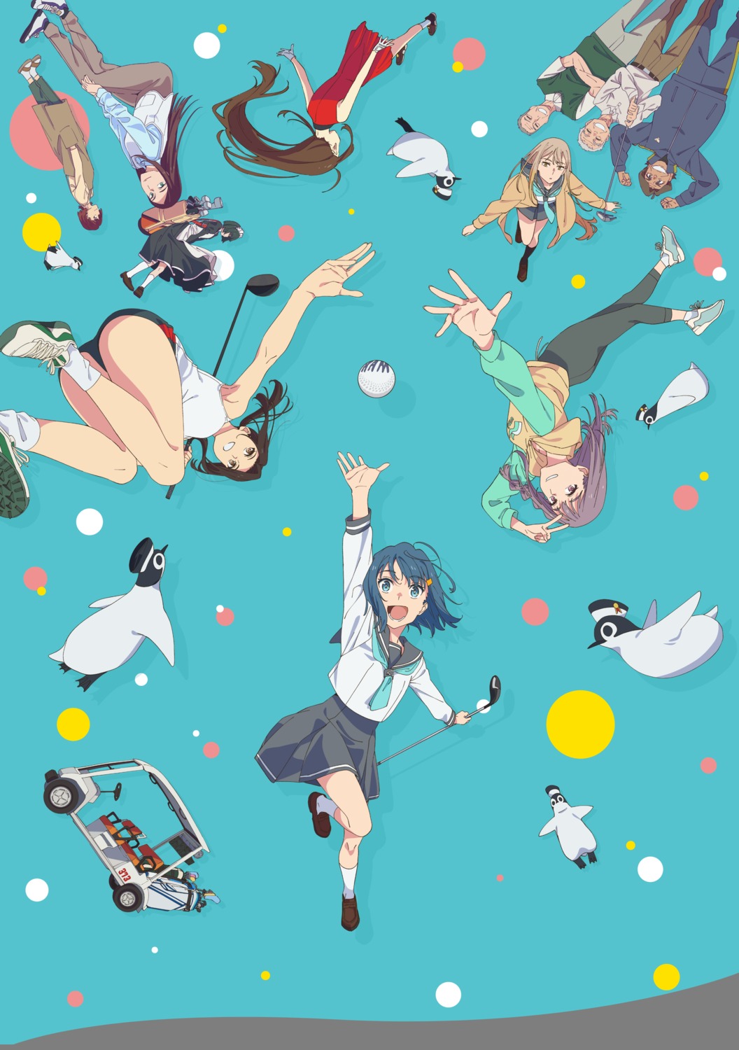 akane_haruka_(sora-iro_utility), akina_izumi, aoba_minami, dress, hoshimi_ayaka, maid, penguin, seifuku
