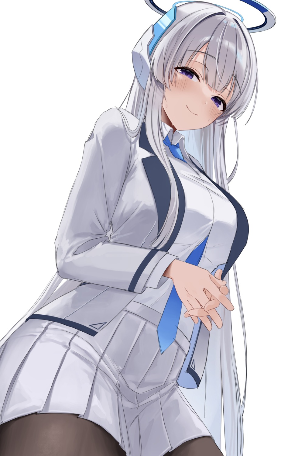 blue_archive, halo, pantyhose, seifuku, ushio_noa, ya_ta