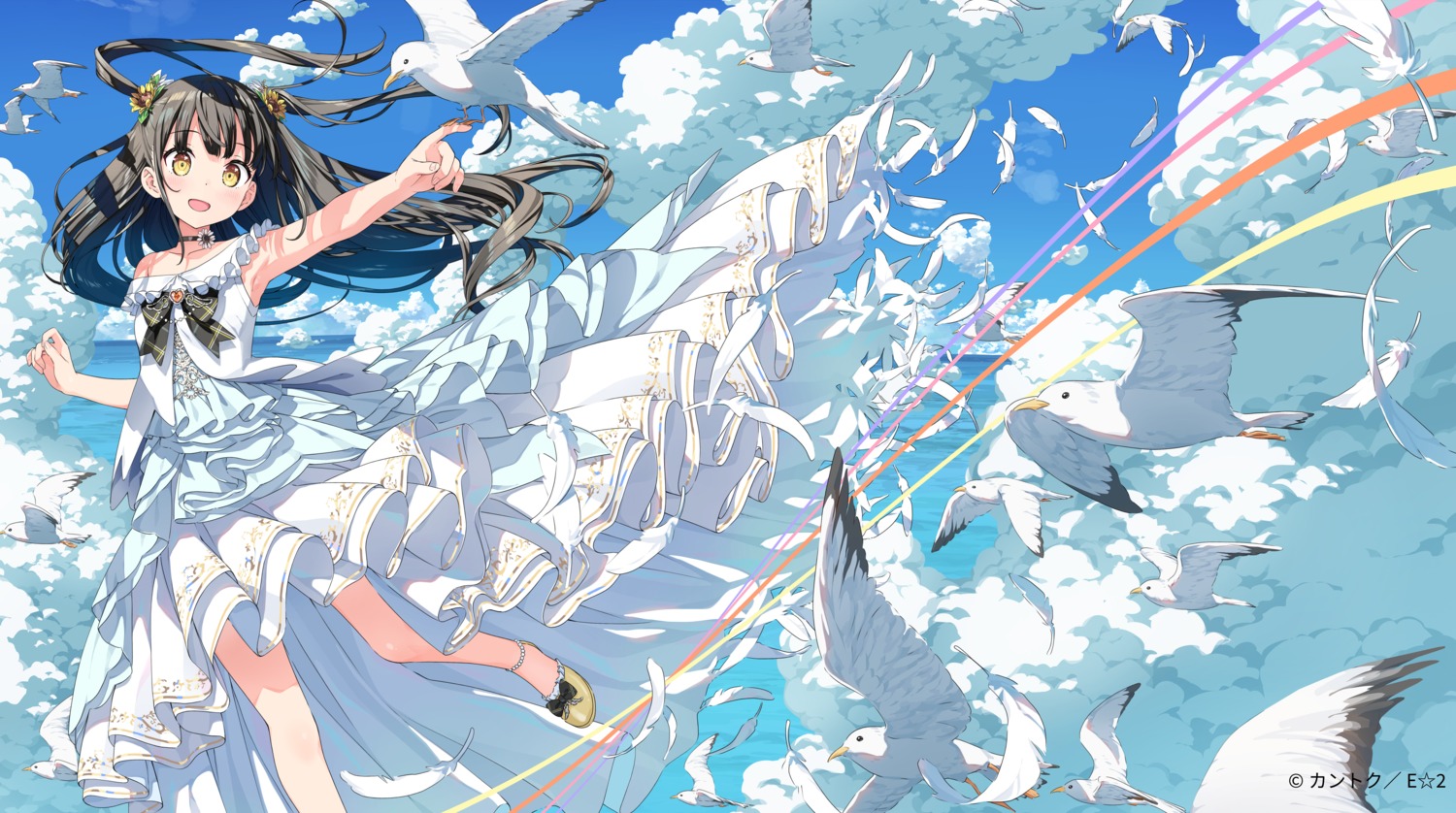 dress, jpeg_artifacts, kantoku, nagisa_(kantoku), no_bra