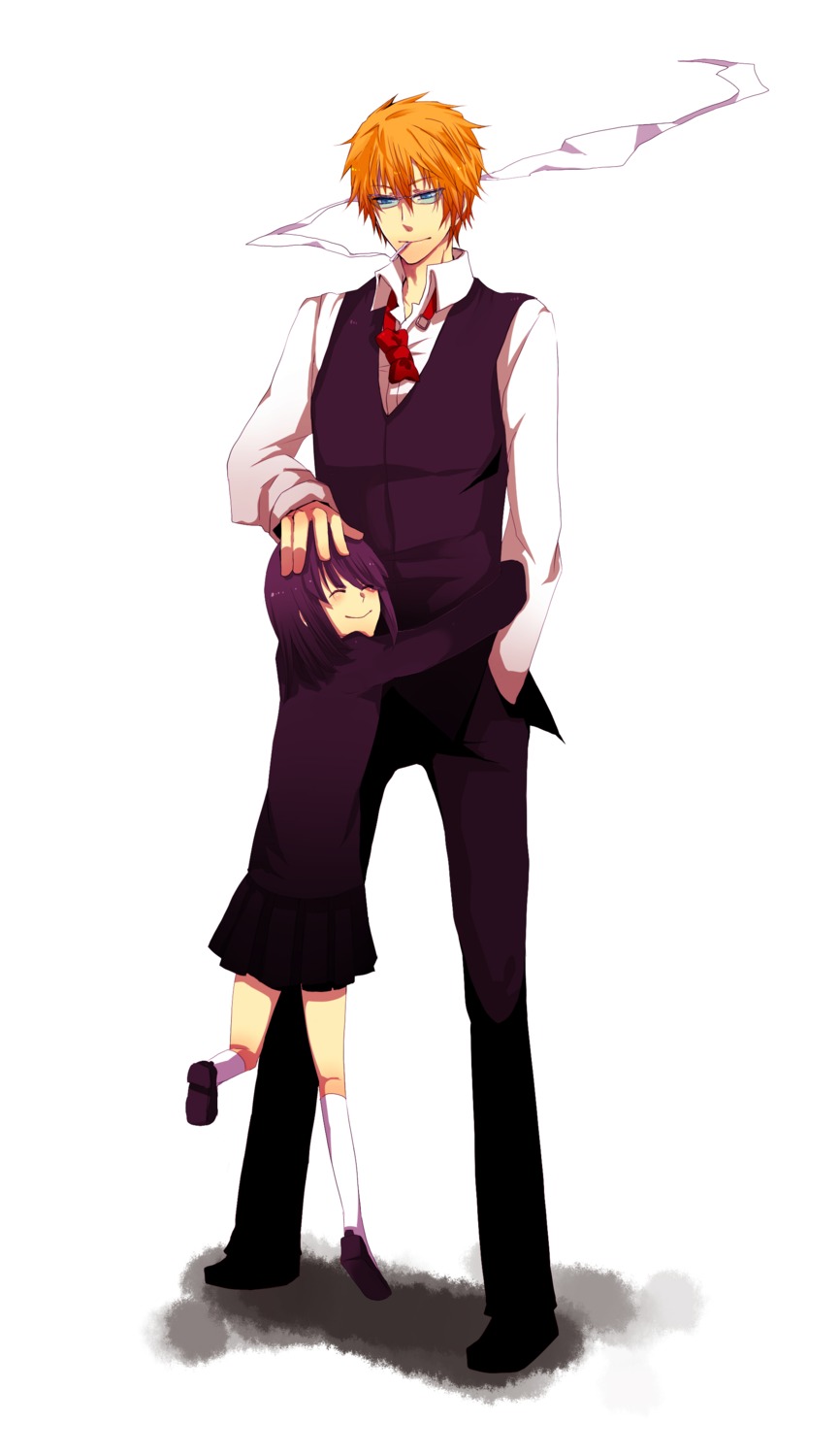 awakusu_akane, durarara!!, fujikichi, heiwajima_shizuo, megane
