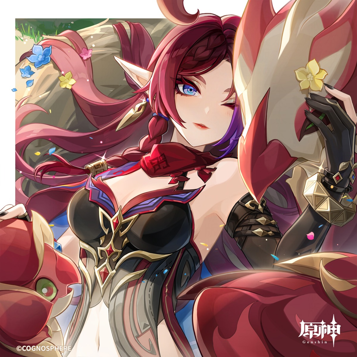 chasca, genshin_impact, pointy_ears, tagme