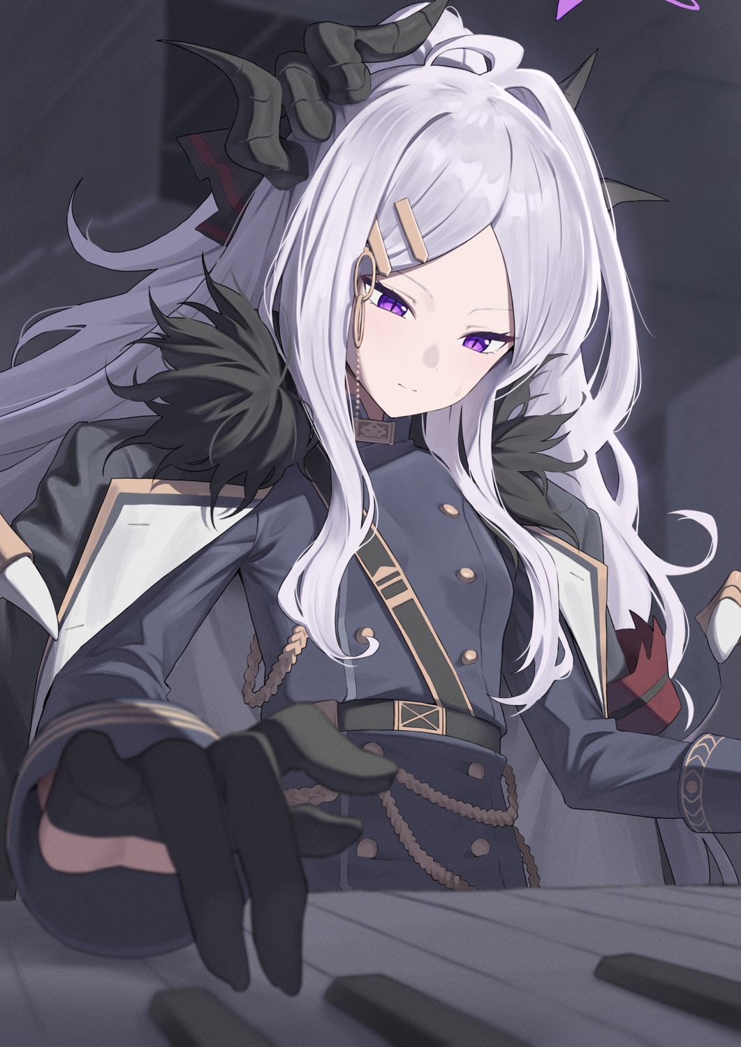 blue_archive, devil, halo, horns, karadborg, sorasaki_hina, uniform, wings