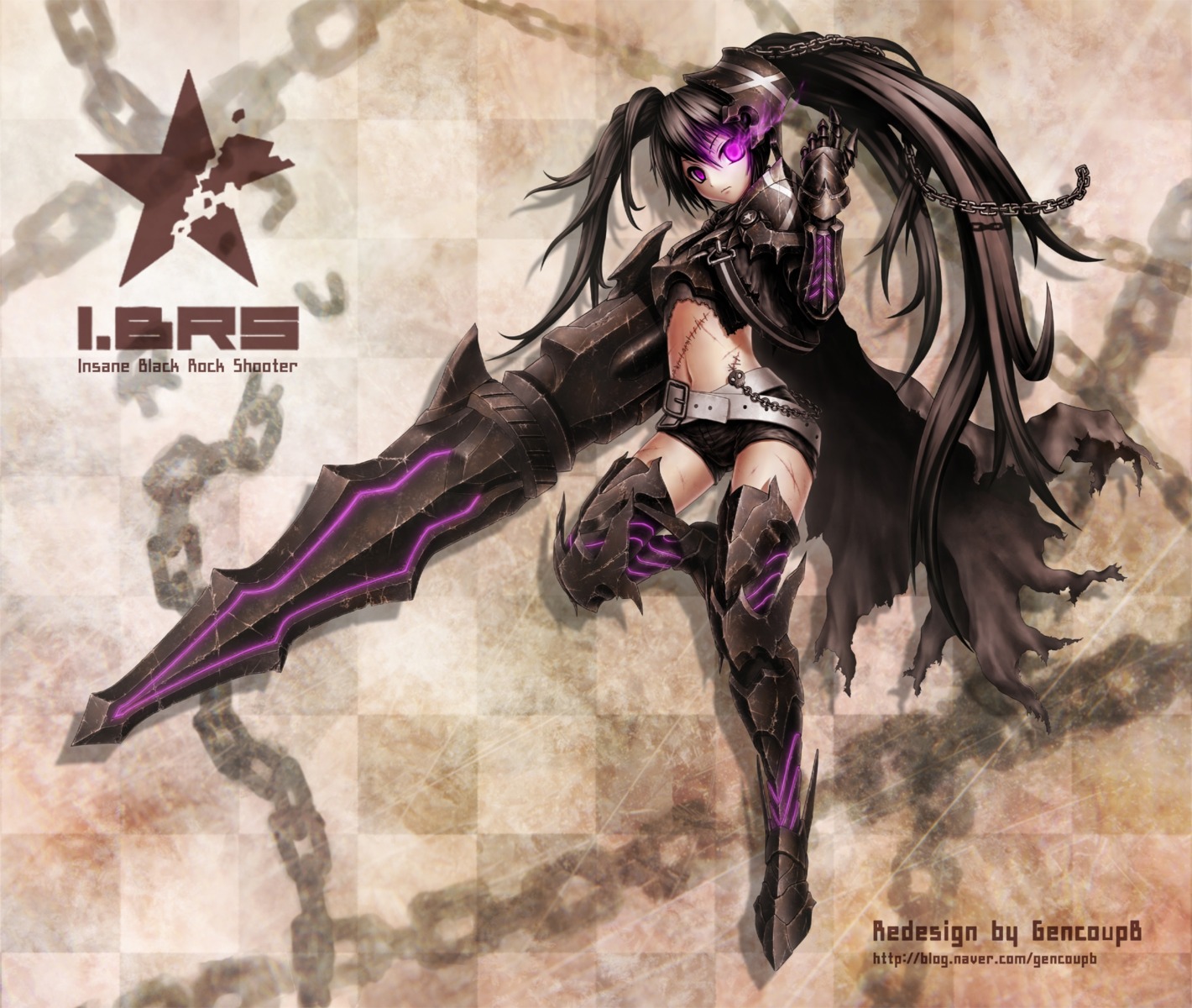black_rock_shooter_(character), gencoupb, insane_black_rock_shooter, vocaloid