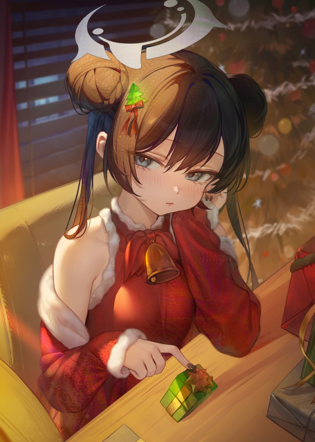blue_archive, christmas, halo, ryuuge_kisaki, saw272