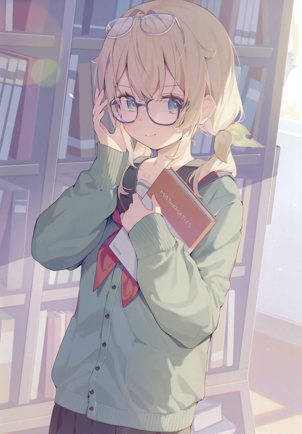 falenini's, hana_mori, hololive, kazama_iroha, megane, seifuku, sweater