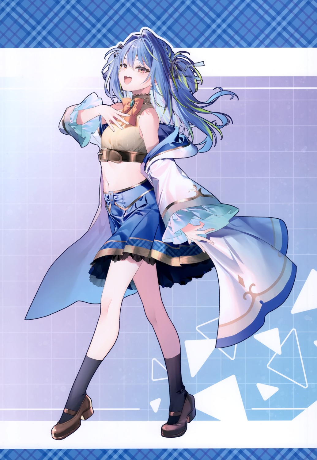 eterna, heels, hiyoku_no_crosspiece, nanashi_inc., riichu, skirt_lift, suzumi_nemo
