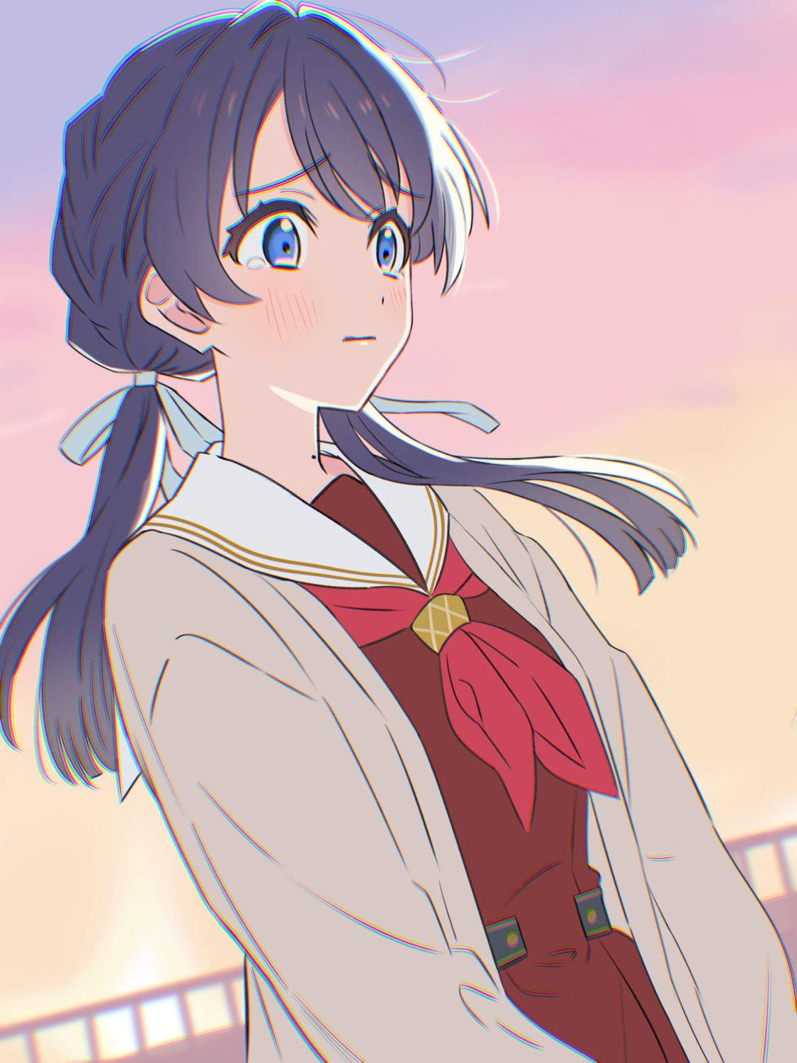 love_live!_(series), love_live!_hasu_no_sora_jogakuin_school_idol_club, masaki_(masakinariya), murano_sayaka, seifuku, sweater