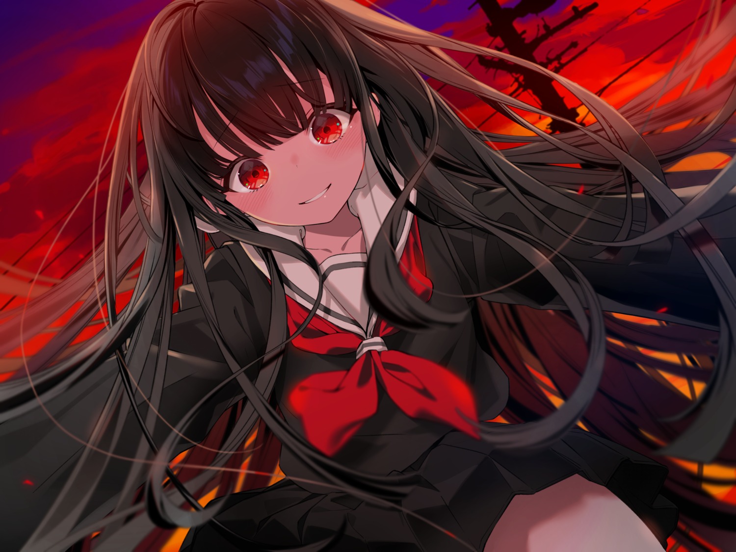 sakuma_shiki, seifuku, skirt_lift, wallpaper