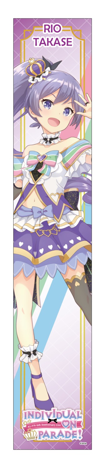 heels, no_bra, ongeki, tagme, takase_rio, thighhighs, uniform