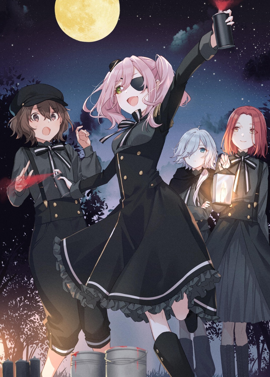 annett_(spy_kyoushitsu), eyepatch, grete_(spy_kyoushitsu), monika_(spy_kyoushitsu), sara_(spy_kyoushitsu), spy_kyoushitsu, tomari, uniform