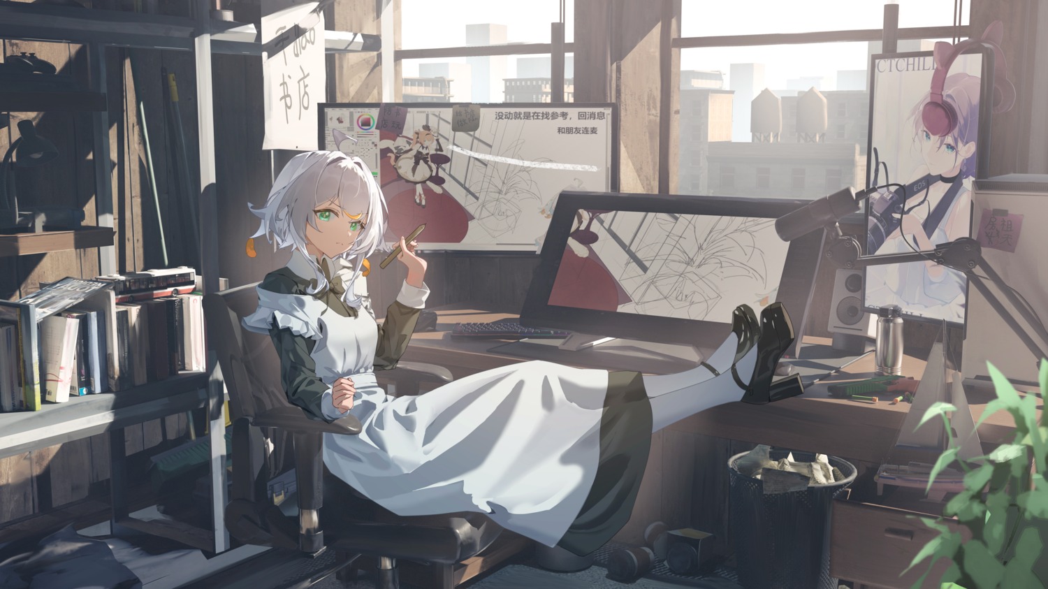 heels, maid, youxing