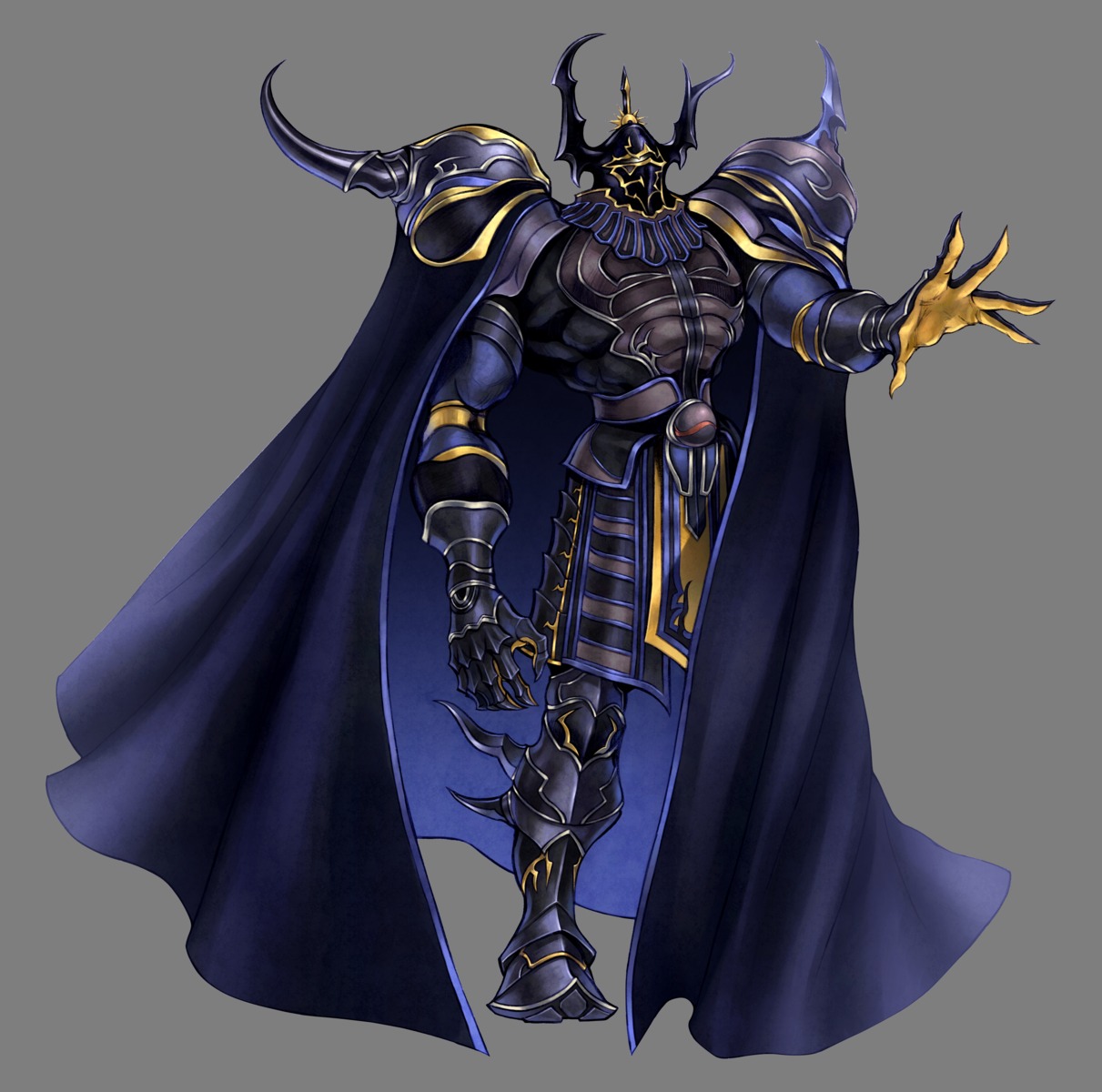 armor, dissidia_final_fantasy, final_fantasy, final_fantasy_iv, golbez, horns, male, nomura_tetsuya