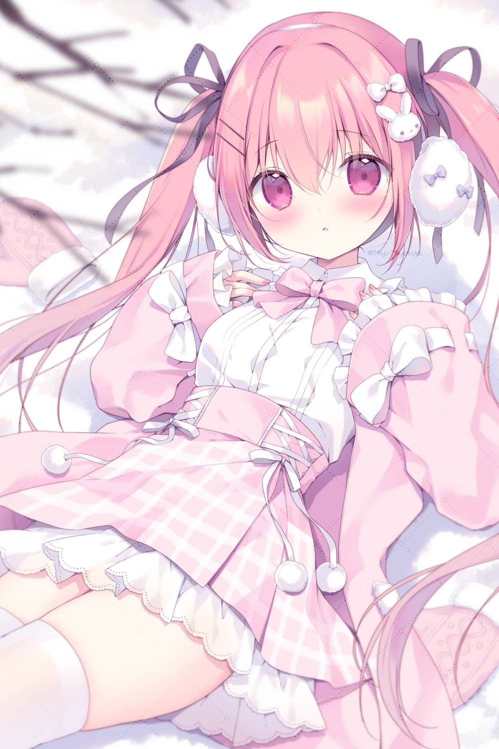 miyasaka_miyu, niwasaka_rira, see_through, thighhighs