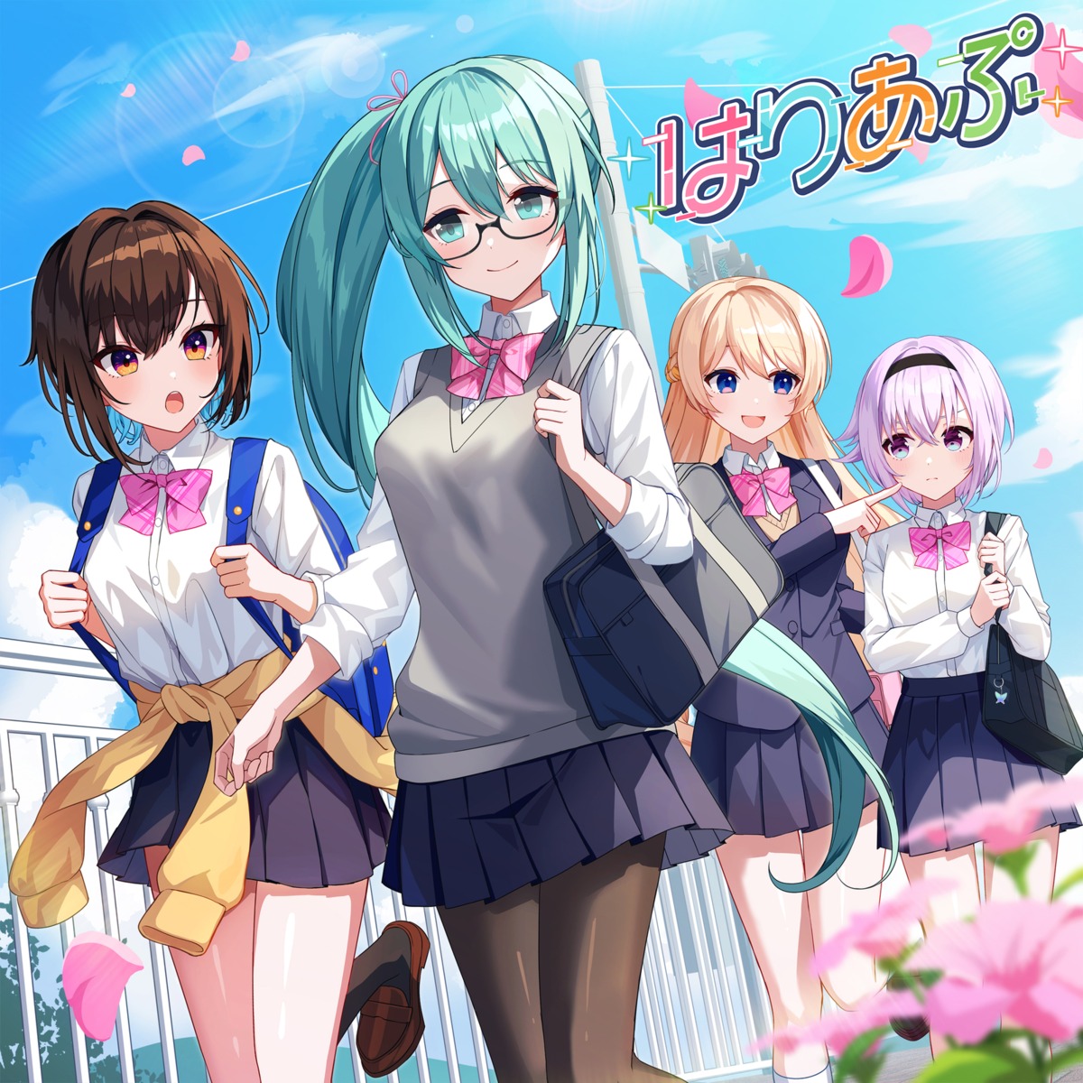 .live, carro_pino, disc_cover, kagura_suzu, kitou_misaki, megane, nanahoshi_milily, pantyhose