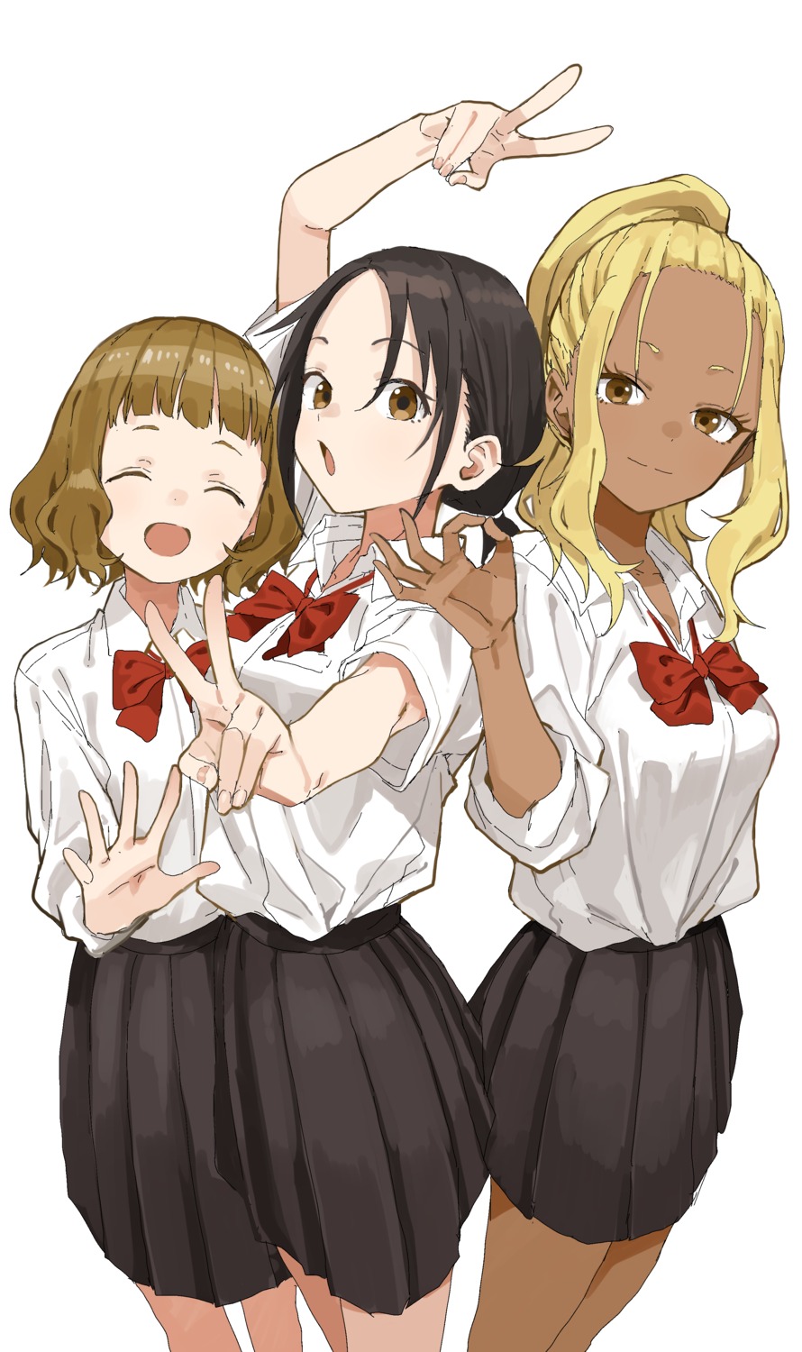 himemiya_yuki, ichinose_karina, mane_mane_nichi_nichi, nagisa_akane, seifuku, yamamoto_souichirou