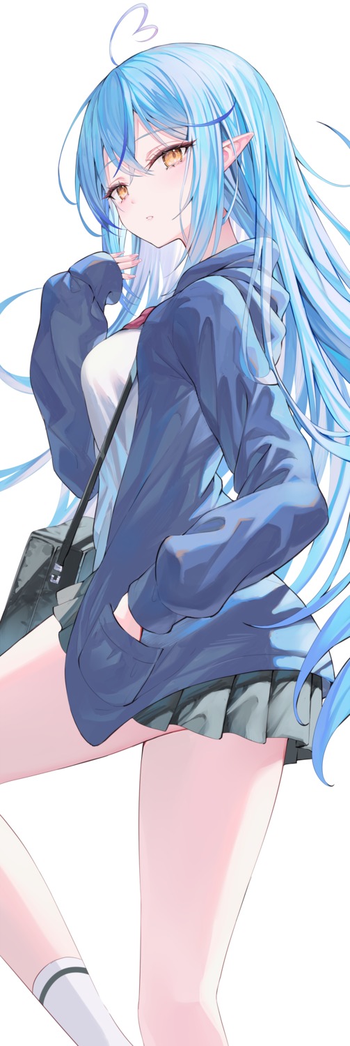 elf, hololive, pointy_ears, rin_yuu, seifuku, yukihana_lamy