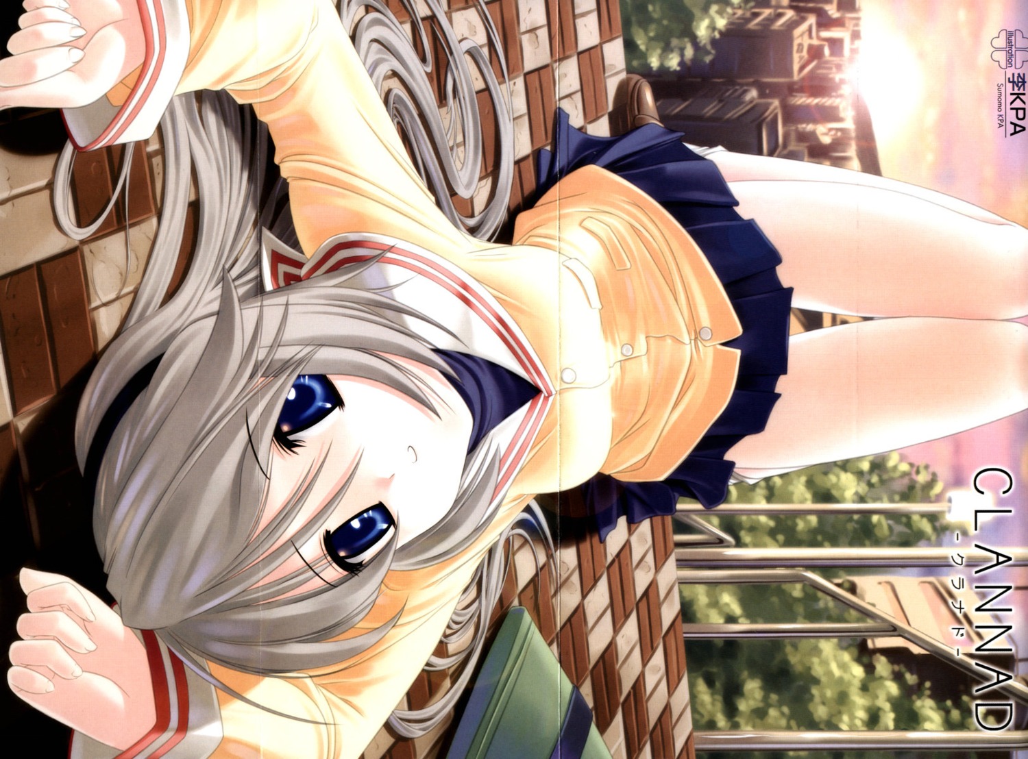 clannad, crease, sakagami_tomoyo, seifuku, sumomo_kpa
