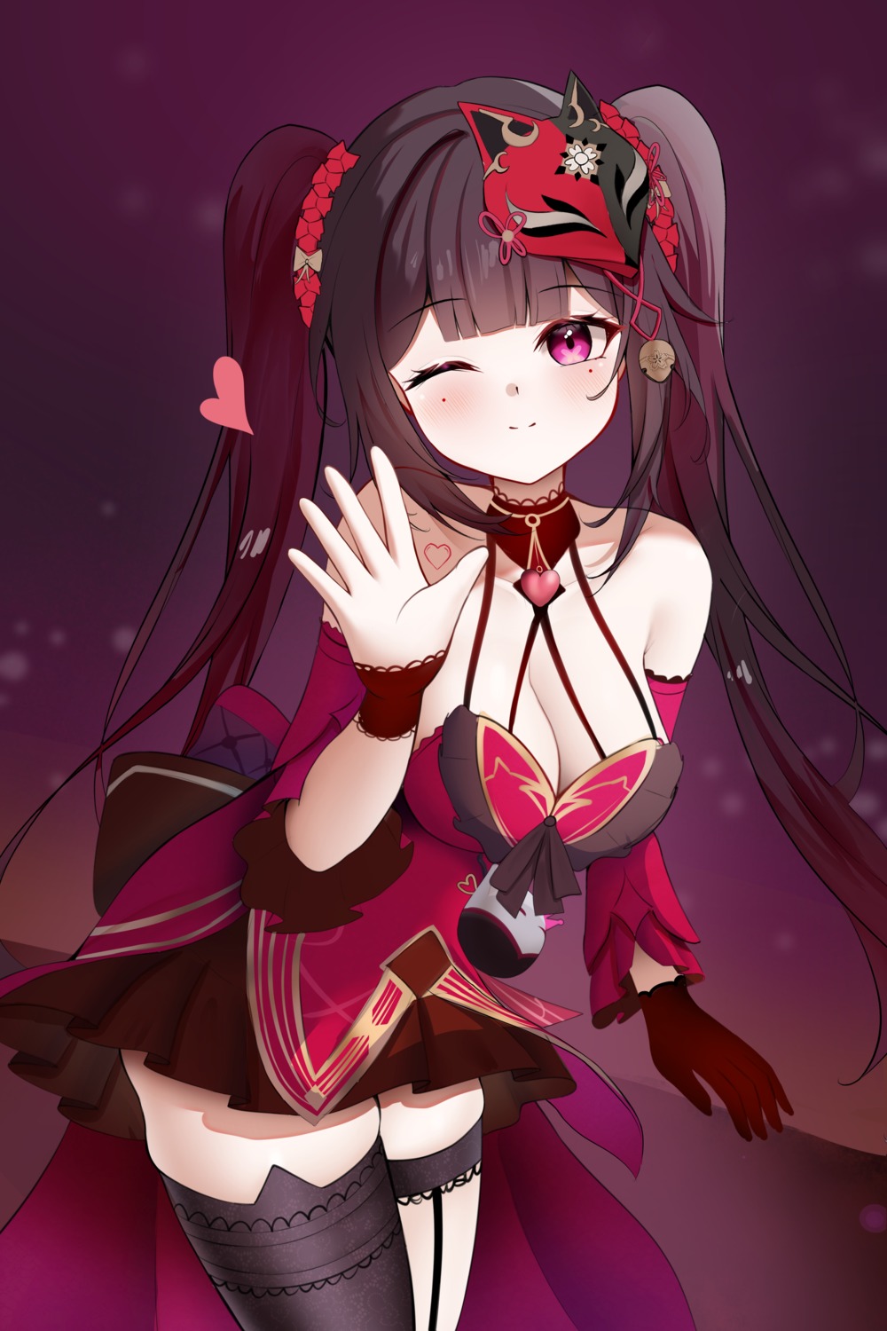 dress, garter, honkai:_star_rail, knosdeba, no_bra, sparkle, tattoo, thighhighs