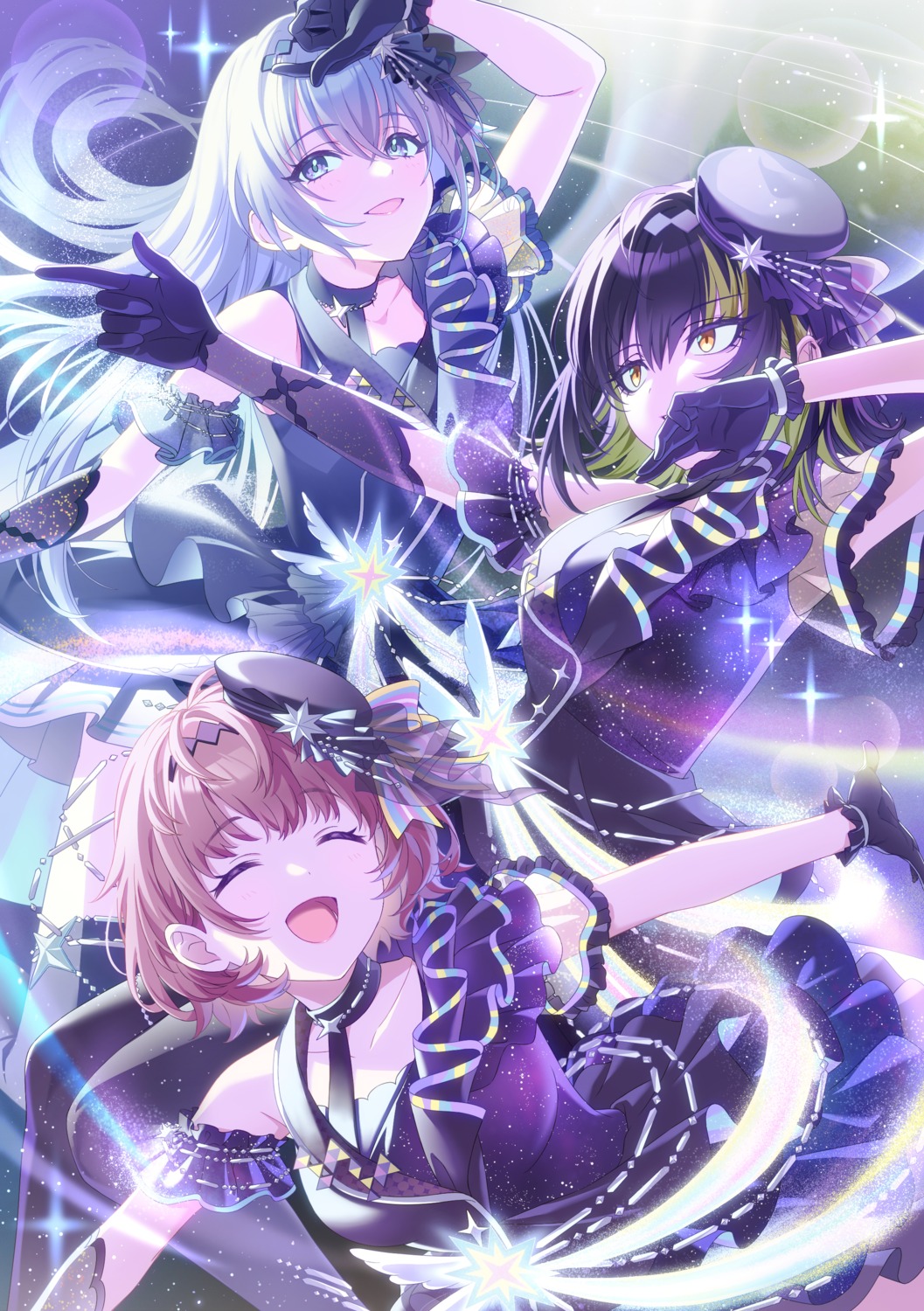 ikaruga_luca, ikuta_haruki, im@ssc_kaihatsu_team, see_through, suzuki_hana, the_idolm@ster, the_idolm@ster_shiny_colors, thighhighs