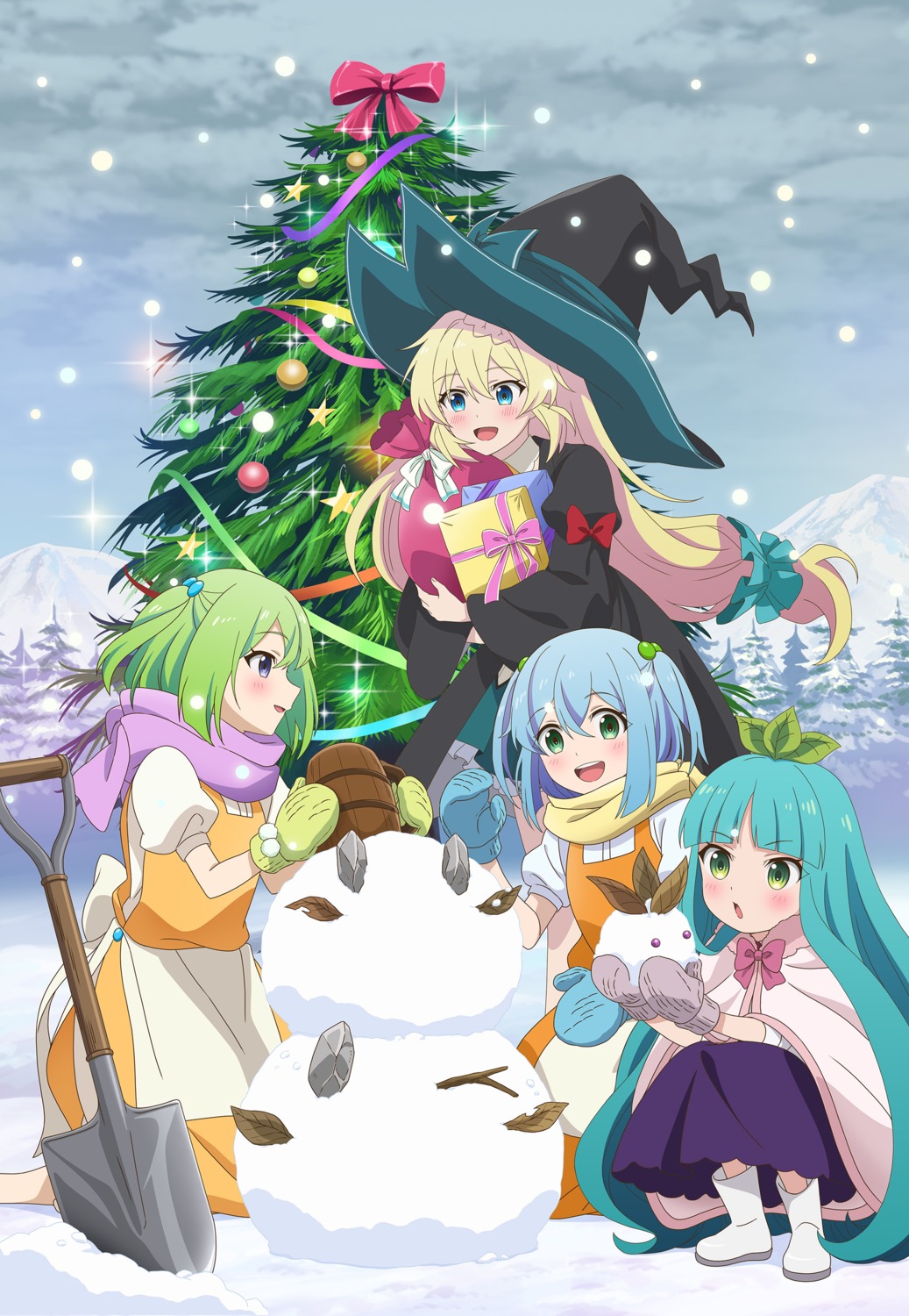 aizawa_azusa, christmas, falfa, sandra, shalsha, slime_taoshite_300-nen_shiranai_uchi_ni_level_max_ni_nattemashita, tagme, witch