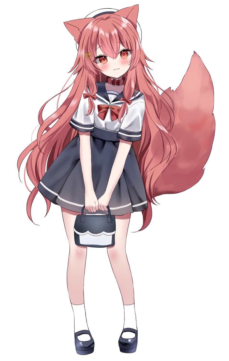 animal_ears, hamico, seifuku, tail
