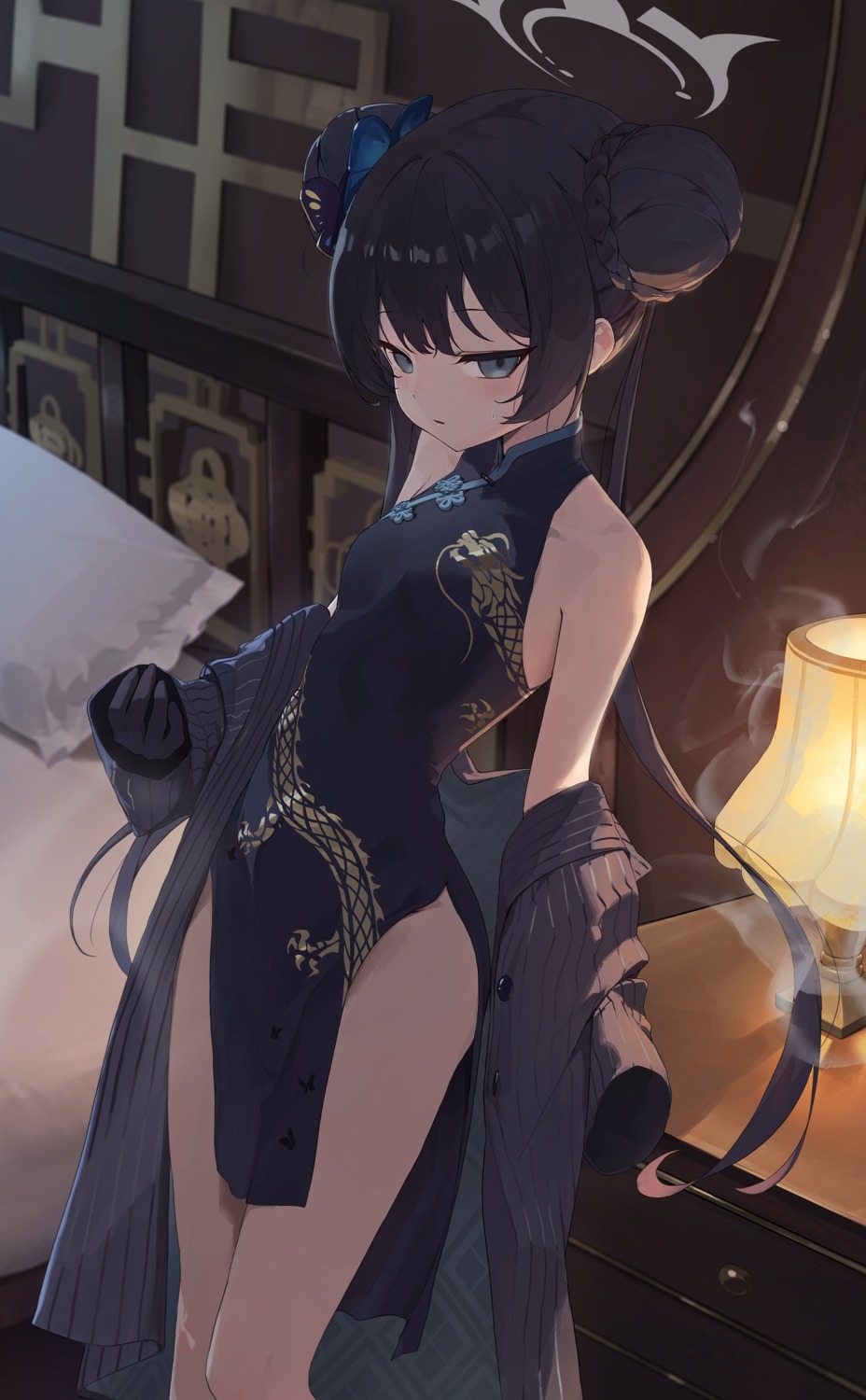 blue_archive, chinadress, enokinoko1010, halo, ryuuge_kisaki