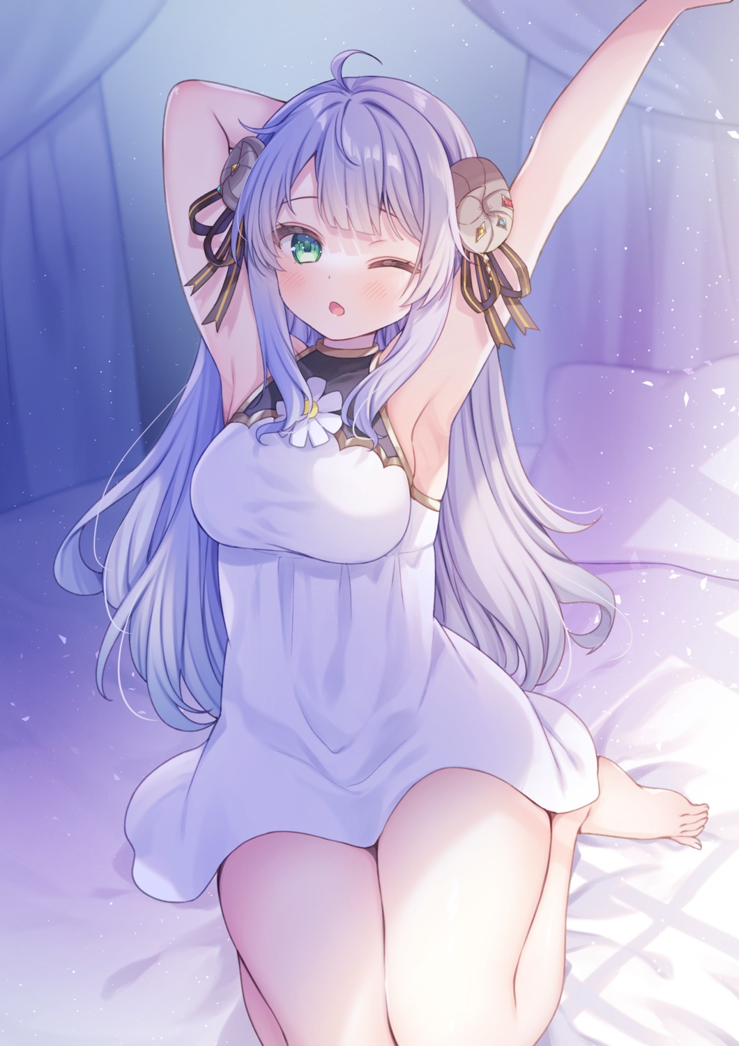cosmo=olimia, dress, horns, indie_virtual_youtuber, kisukekun