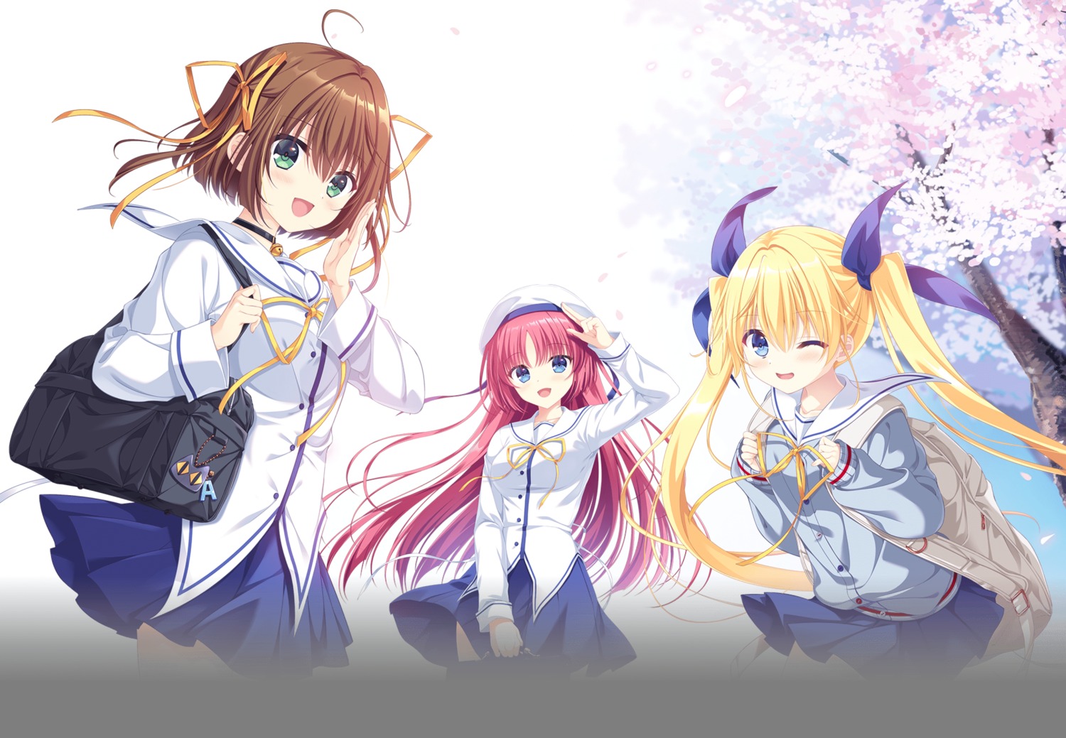 asakura_nemu, circus, da_capo, da_capo_(series), seifuku, shirakawa_kotori, skirt_lift, sweater