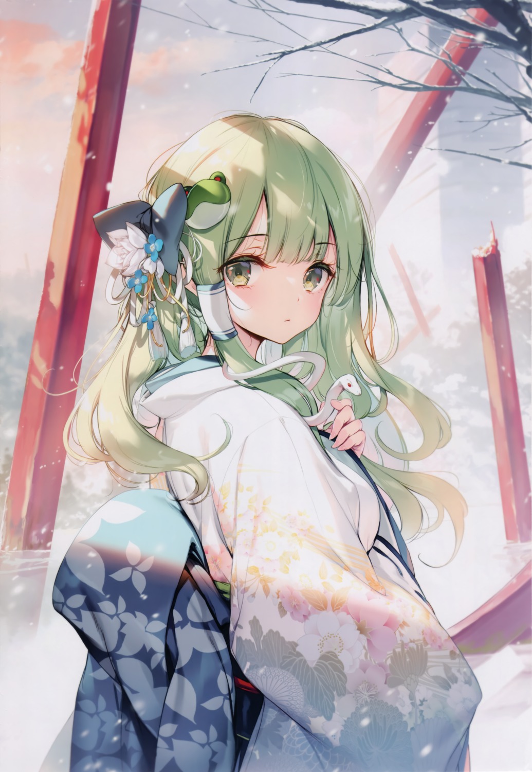 gekidoku_shoujo, ke-ta, kimono, kochiya_sanae, touhou