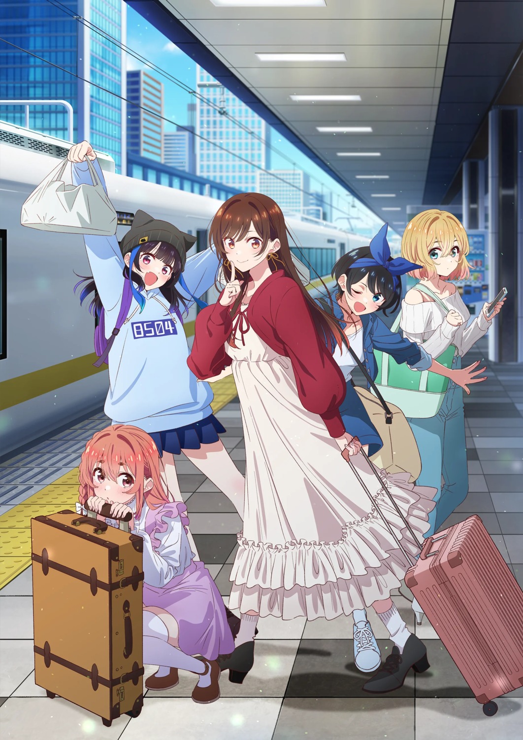 animal_ears, dress, heels, hirayama_kanna, ichinose_chizuru, kanojo_okarishimasu, nanami_mami, nekomimi