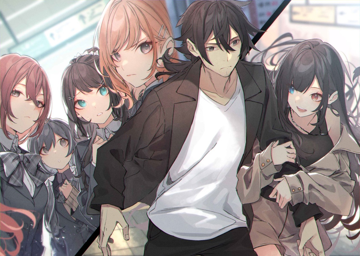 abe_haruka, asada_kana, heterochromia, igami_kousuke, kitahara_yuzu, kuwashima_rein, miyano_mizuki, saitei_rank_no_boukensha_yuusha_shoujo_wo_sodateru