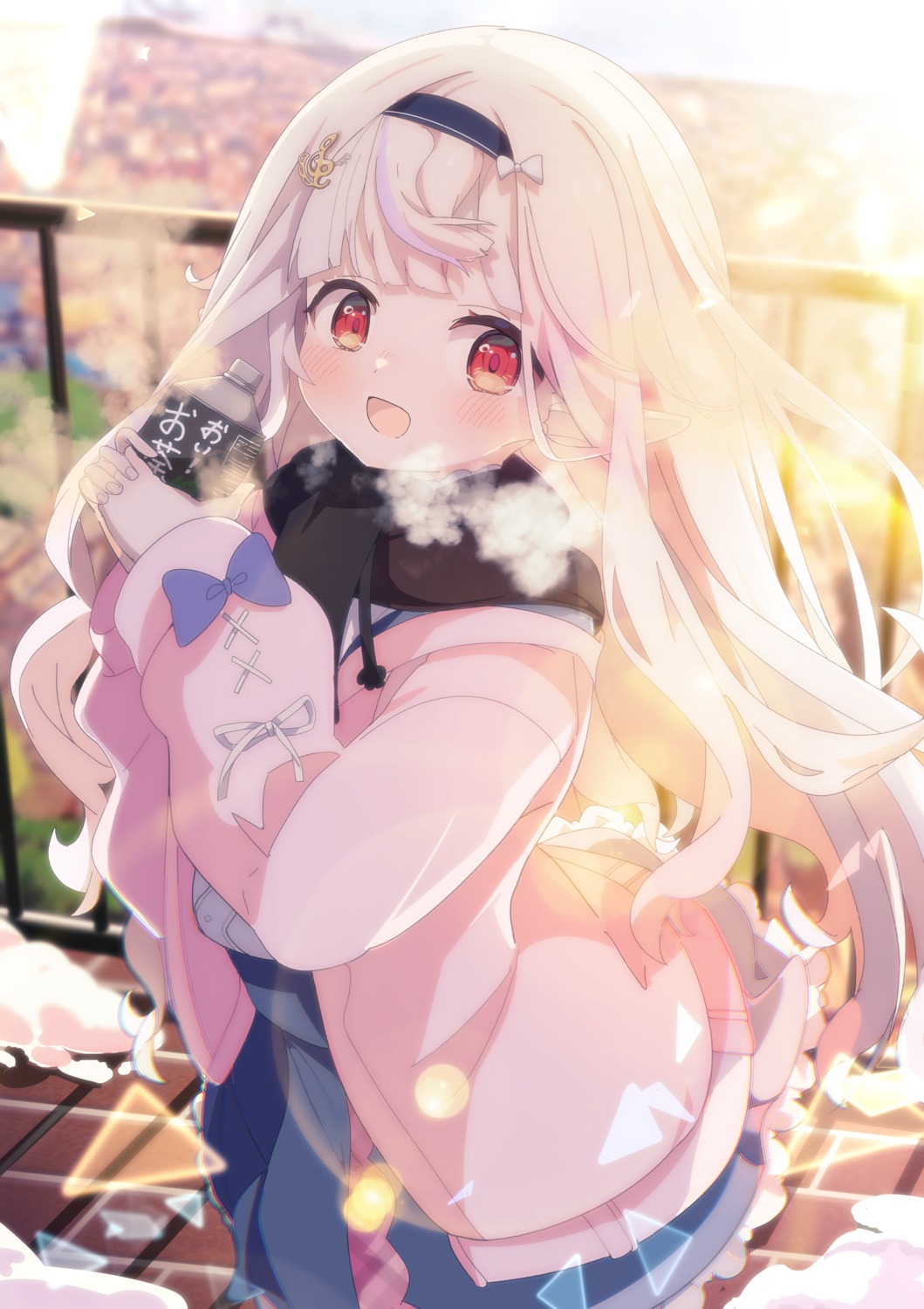 chucolala, majima, mashiro_kanon, pointy_ears, seifuku, sweater