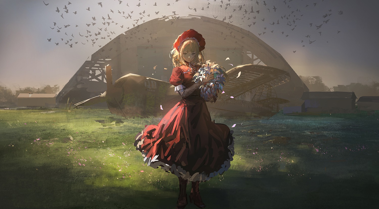 dress, landscape, qosic