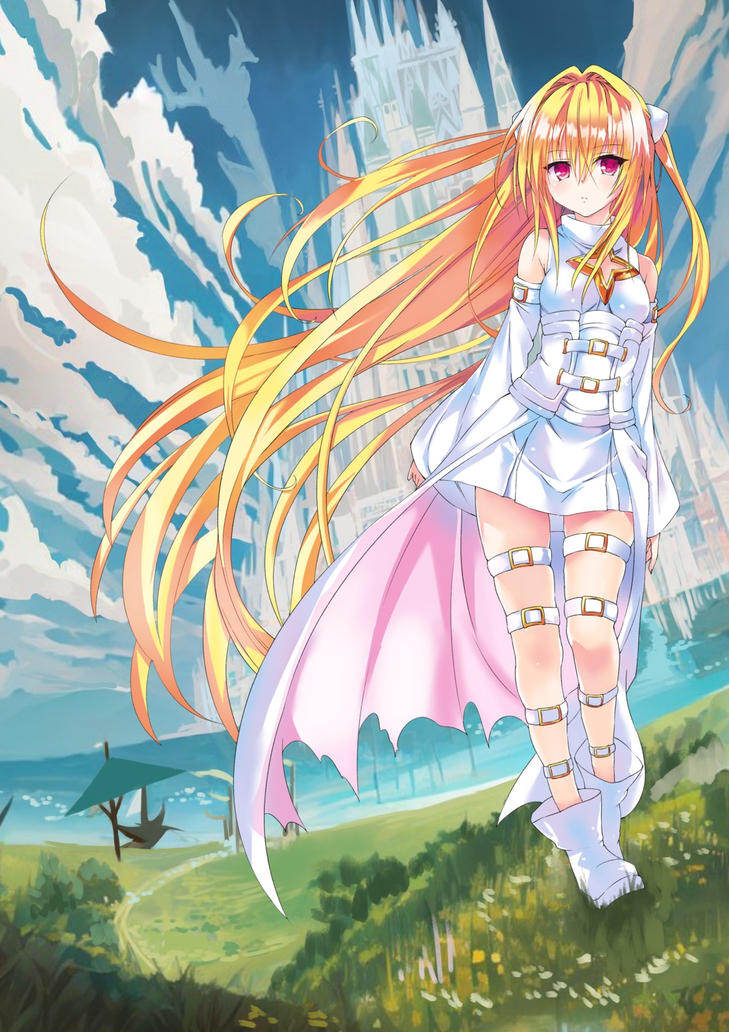 garter, konjiki_no_yami, landscape, to_love_ru, to_love_ru_darkness, yabuki_kentarou