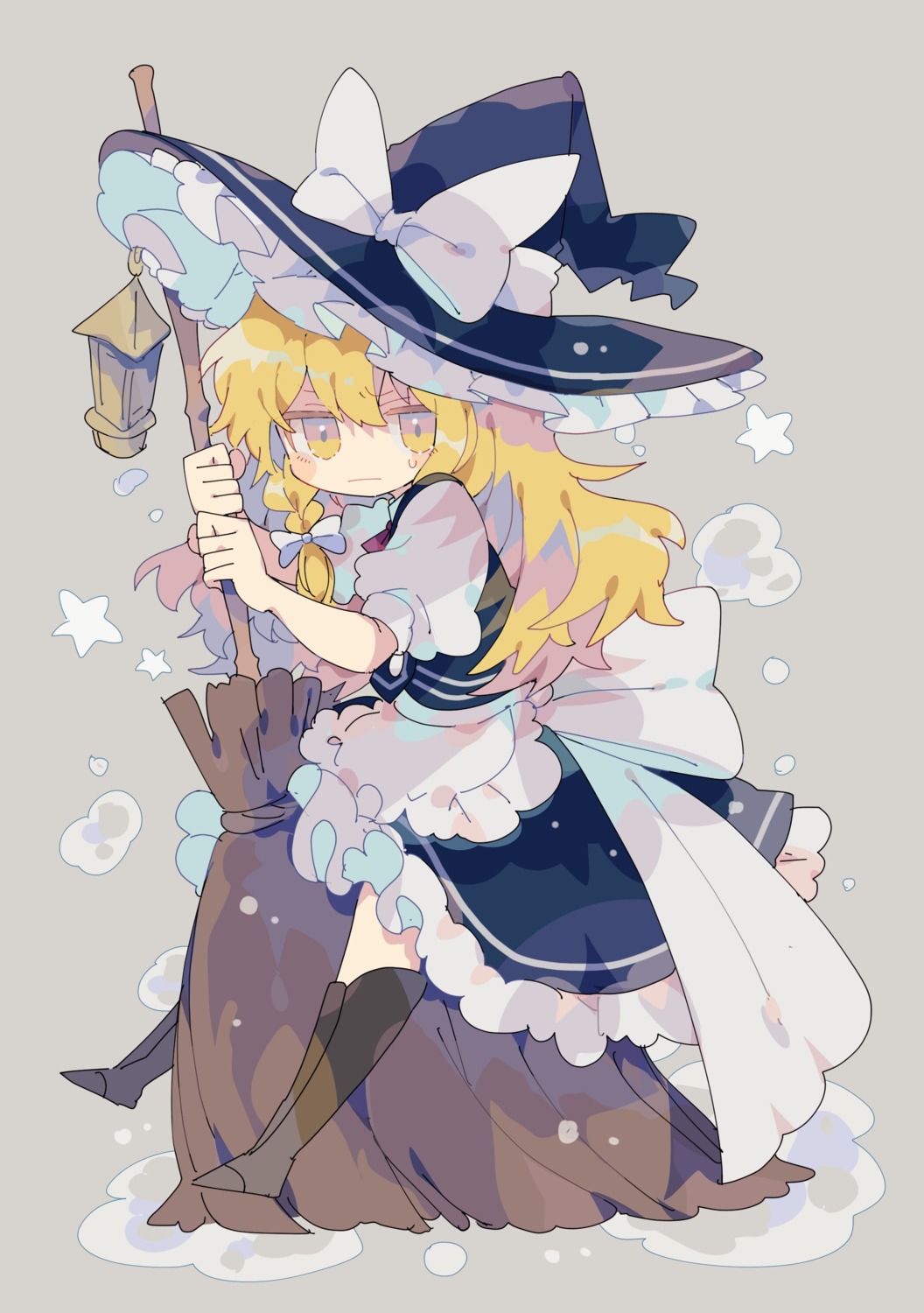 kirisame_marisa, niko_rashika, touhou, witch