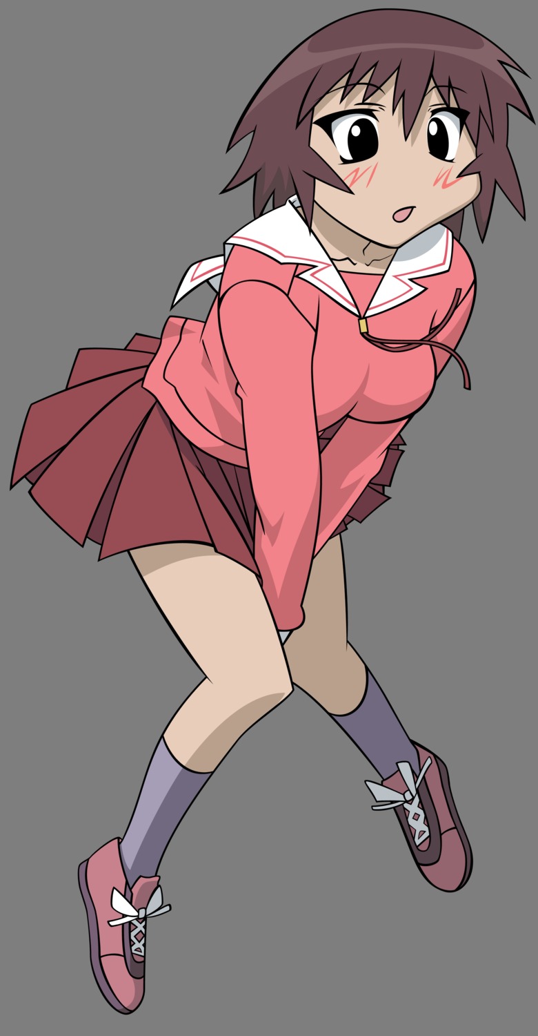 azumanga_daioh, kagura_(azumanga_daioh), seifuku, vector_trace