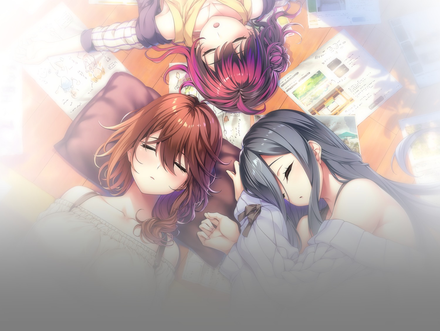 azarashi_soft, hatsukoi_master_up, hawa_wakana, ichijiku_konoka, manganji_urara, saimon_(pixiv), sweater, transparent_png