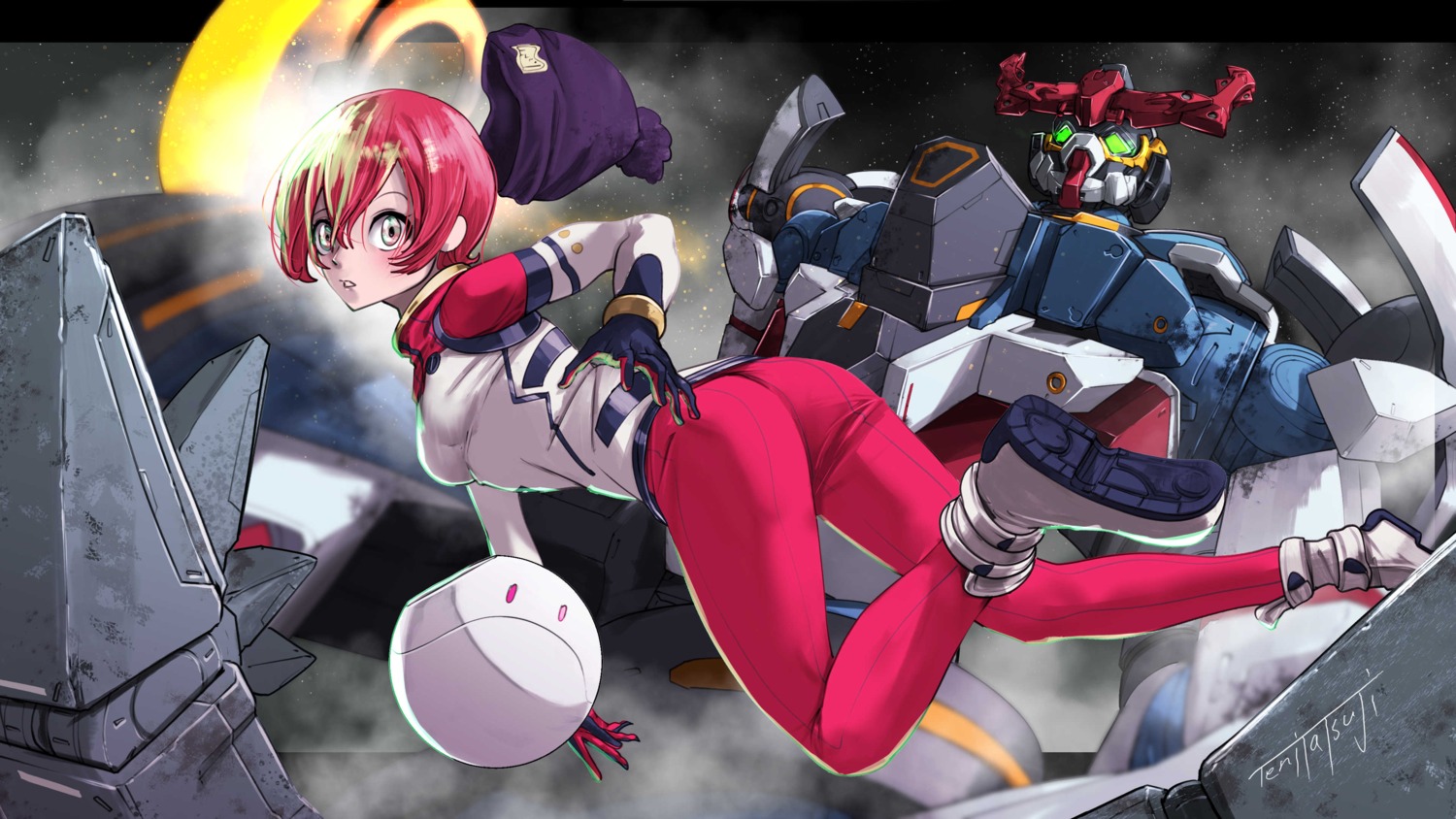 amate_yuzuriha, ass, gquuuuuux, gundam, gundam_gquuuuuux, mecha, tenitatsuji, wallpaper
