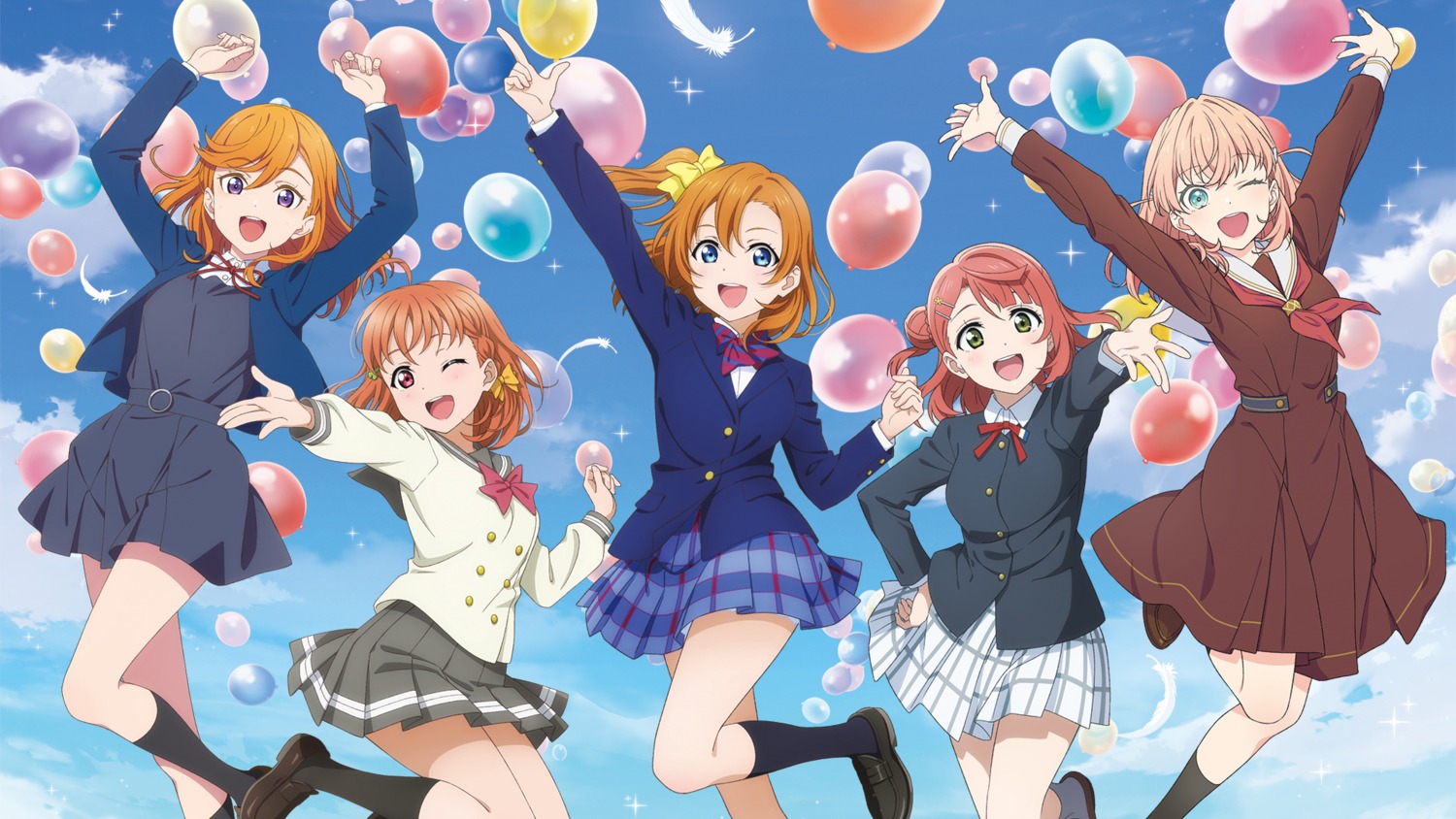 crossover, hinoshita_kaho, kousaka_honoka, love_live!, love_live!_(series), love_live!_hasu_no_sora_jogakuin_school_idol_club, love_live!_nijigasaki_gakuen_school_idol_doukoukai, love_live!_sunshine!!