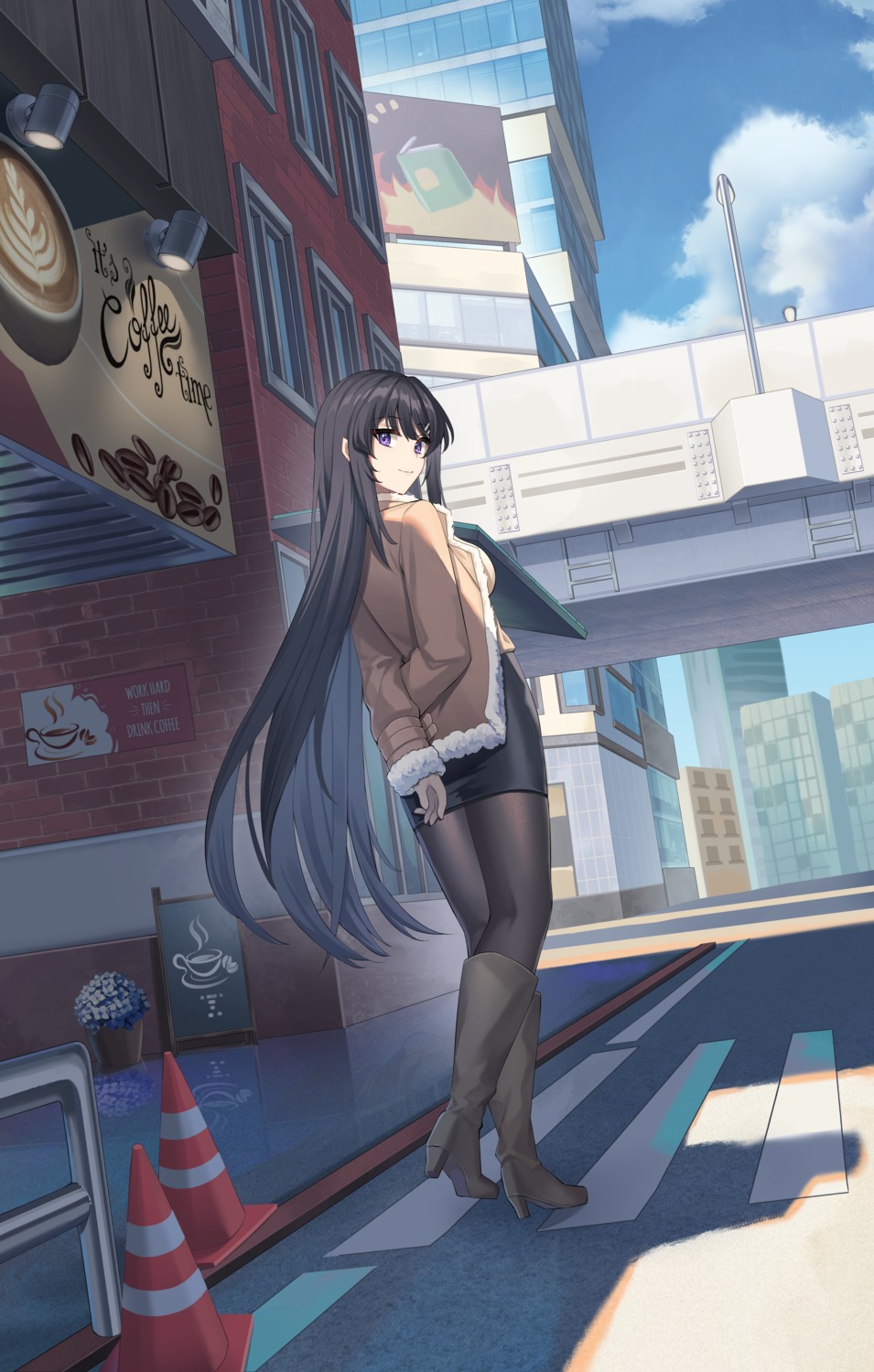 angel_no_shousou, heels, pantyhose, sakurajima_mai, seishun_buta_yarou