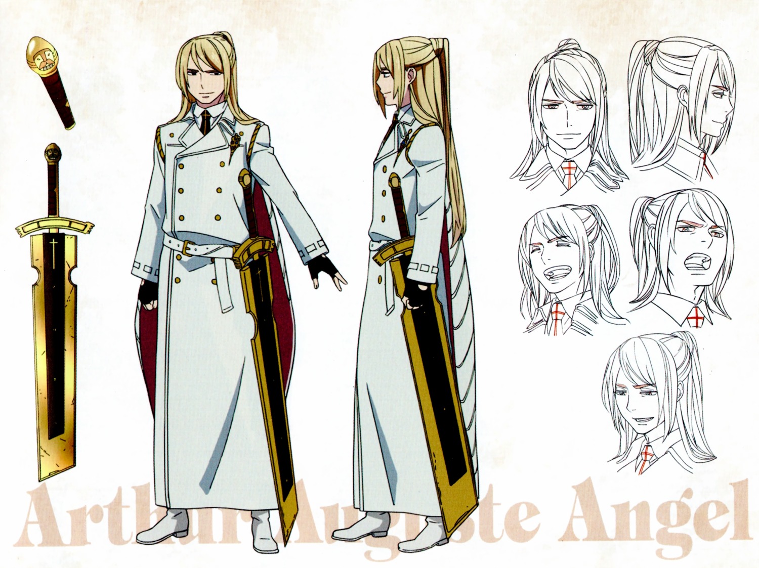 angel_arthur_augusto, ao_no_exorcist, character_design, line_art, male, ohigashi_yurie, sword