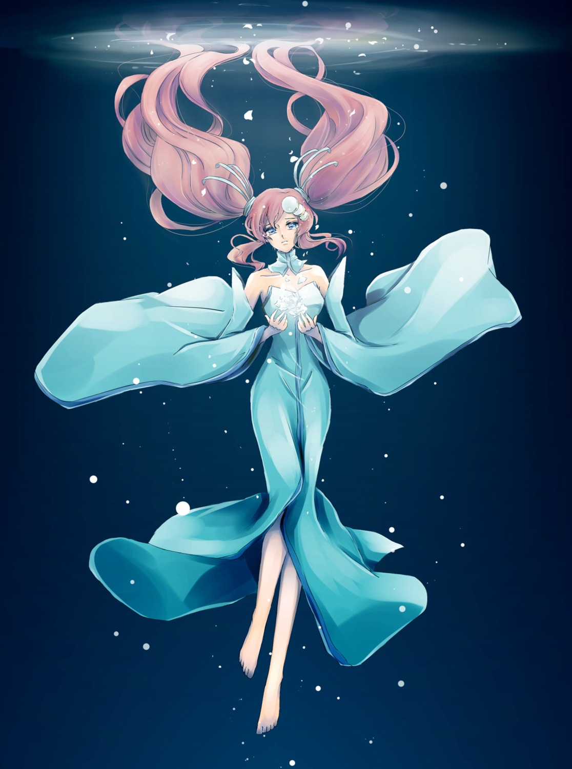 dress, gundam, gundam_seed, gundam_seed_destiny, kazuke, lacus_clyne, no_bra, wet