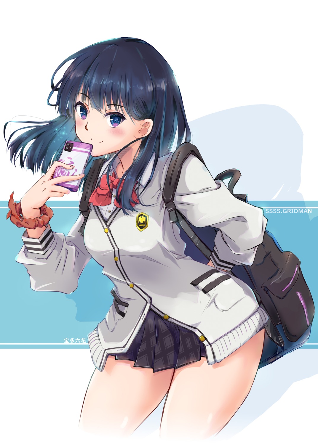 gridman_universe, nt50, seifuku, ssss.gridman, sweater, takarada_rikka