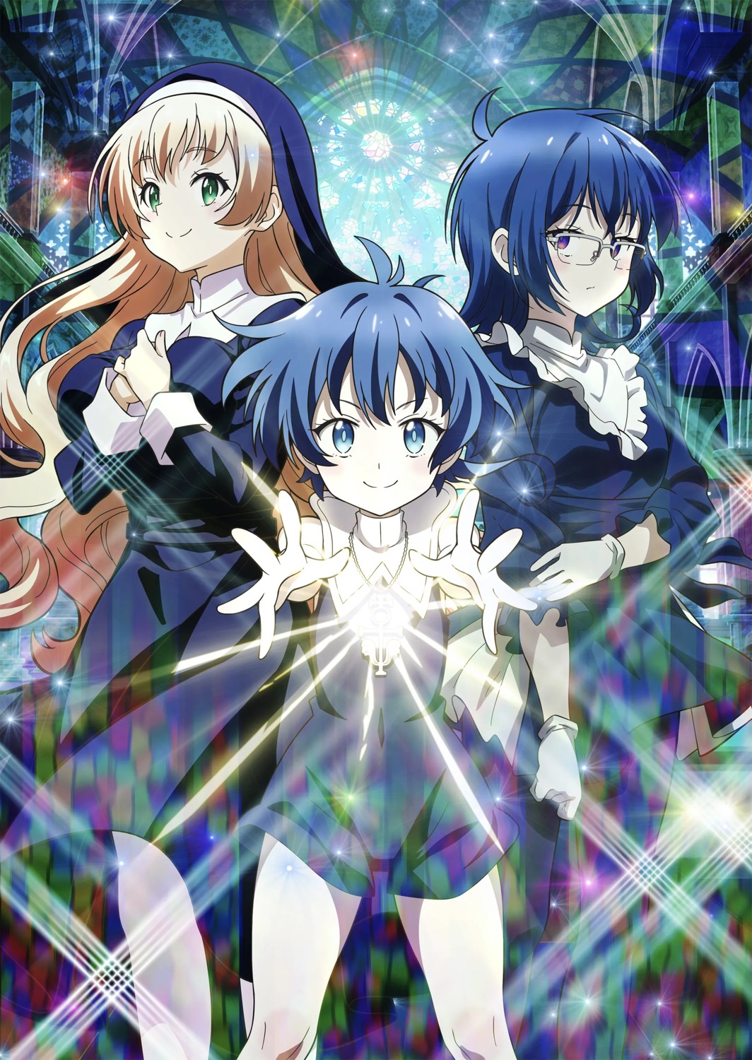 dress, escher_(dainanaoji), lloyd_de_saloum, megane, nun, saria_de_saloum, tagme, tensei_shitara_dainana-ouji_dattanode_kimama_ni_majutsu_wo_kiwamemasu